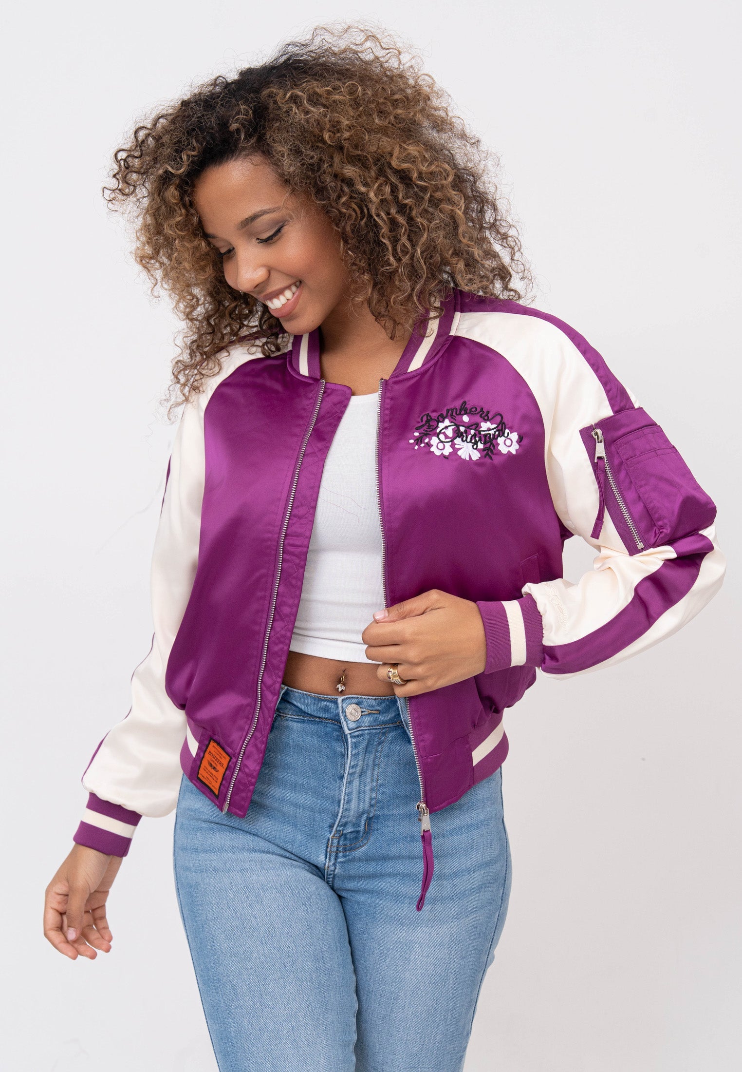 Giacca bomber Breathe W in viola Giacche Bombers Original