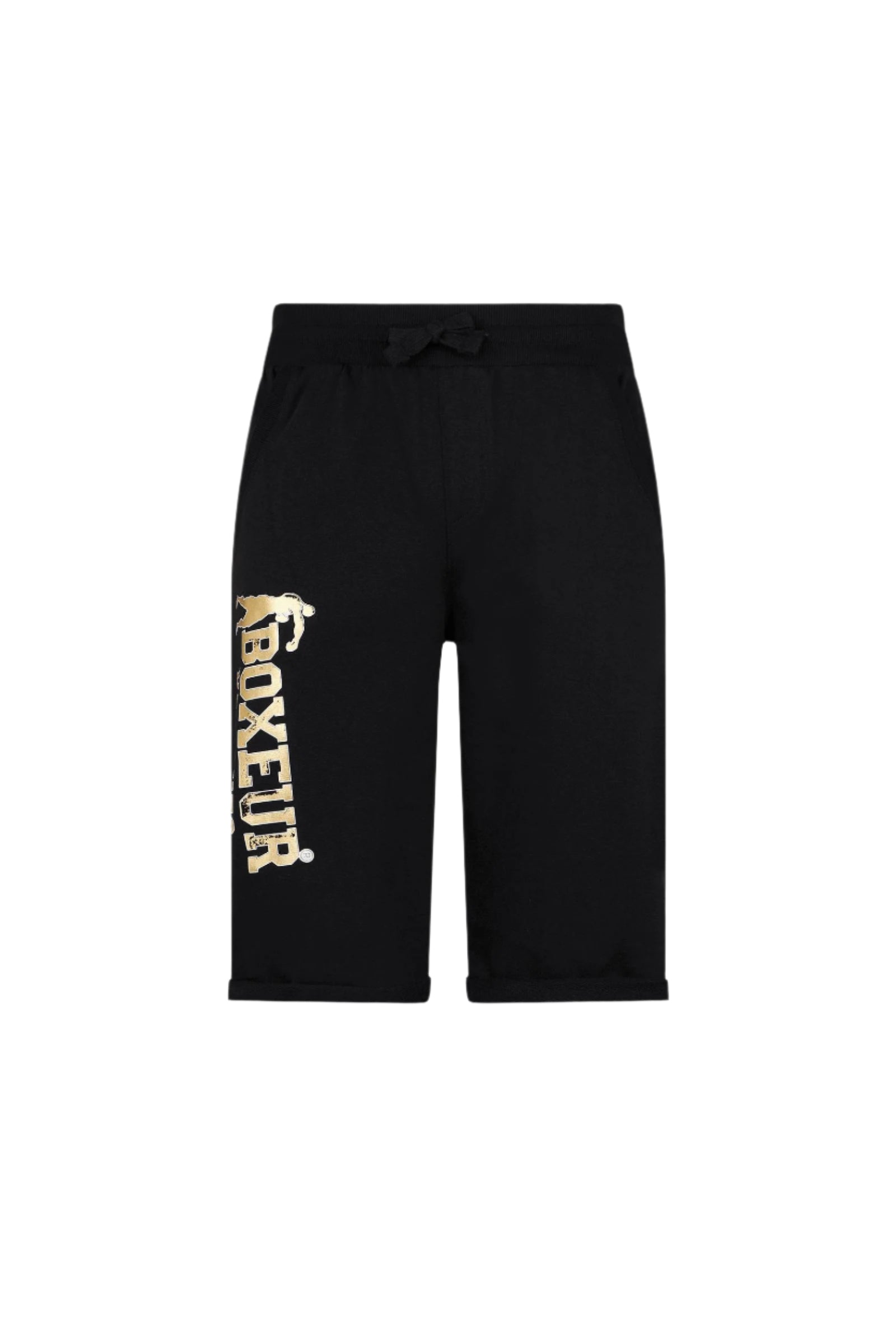 Pantaloncini corti basic in nero-oro Boxeur des Rues