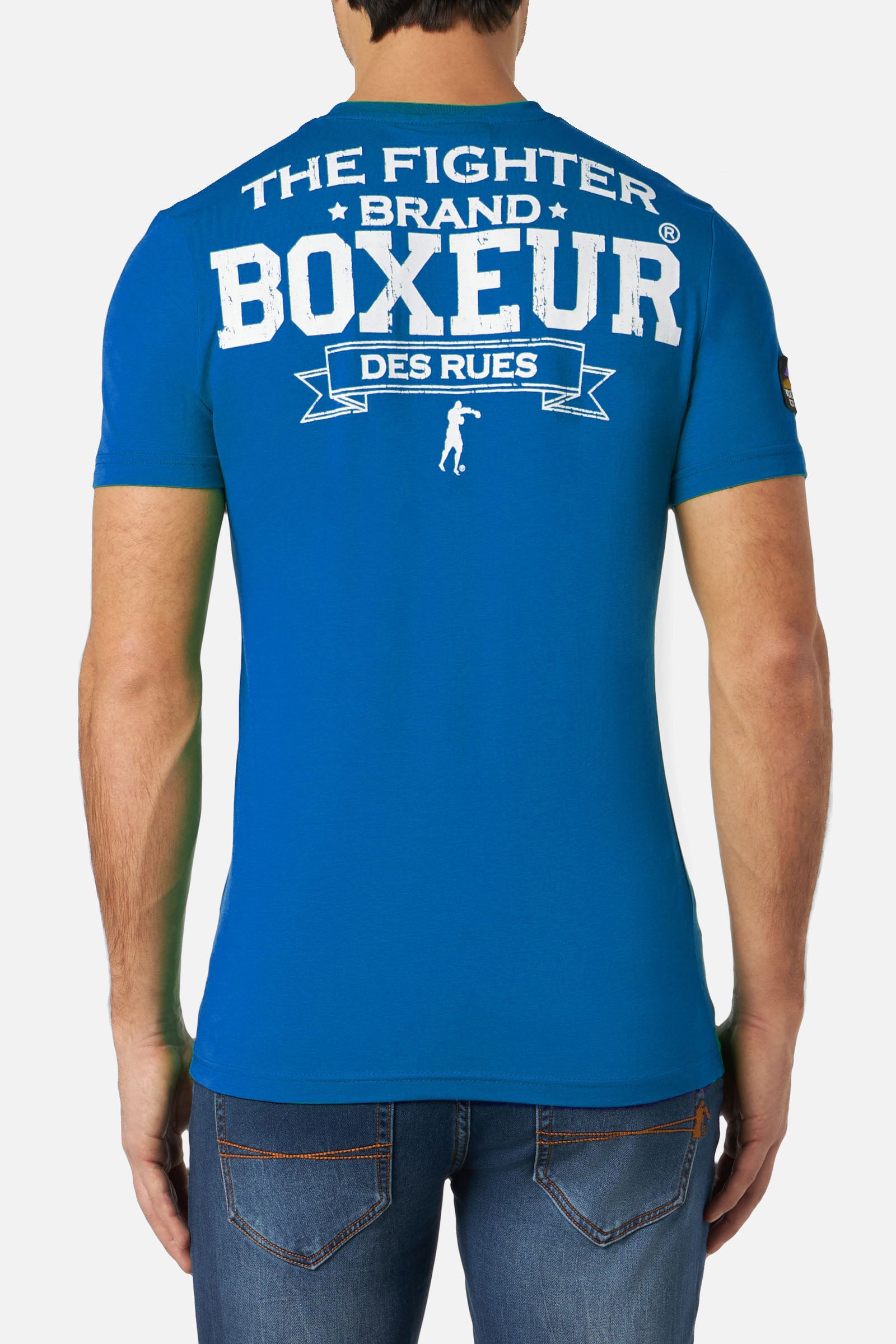 Maglietta Boxeur Street 2 in blu cobalto Magliette Boxeur des Rues
