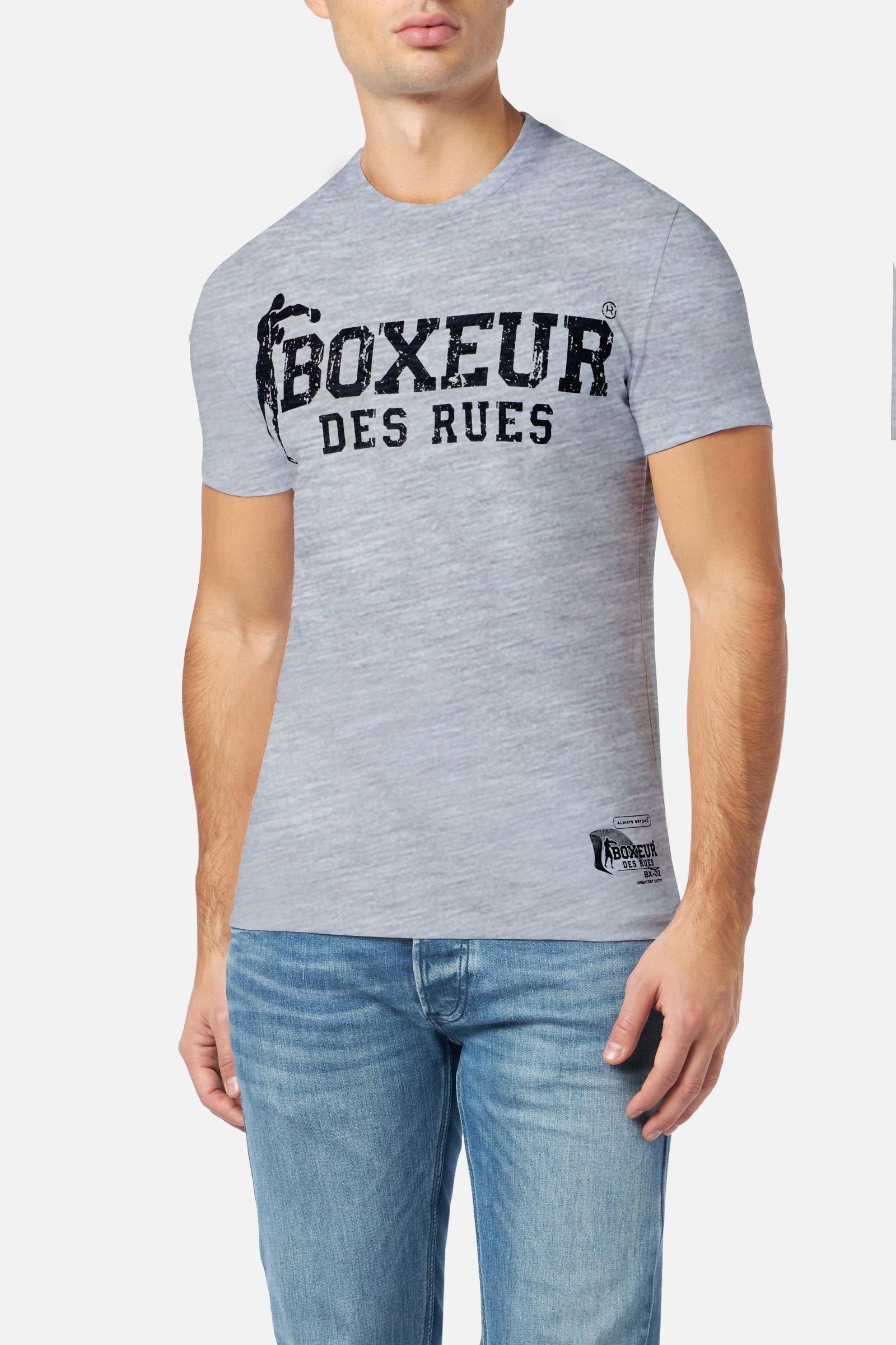 T-shirt Boxeur Street 2 in grigio Mel T-shirt Boxeur des Rues