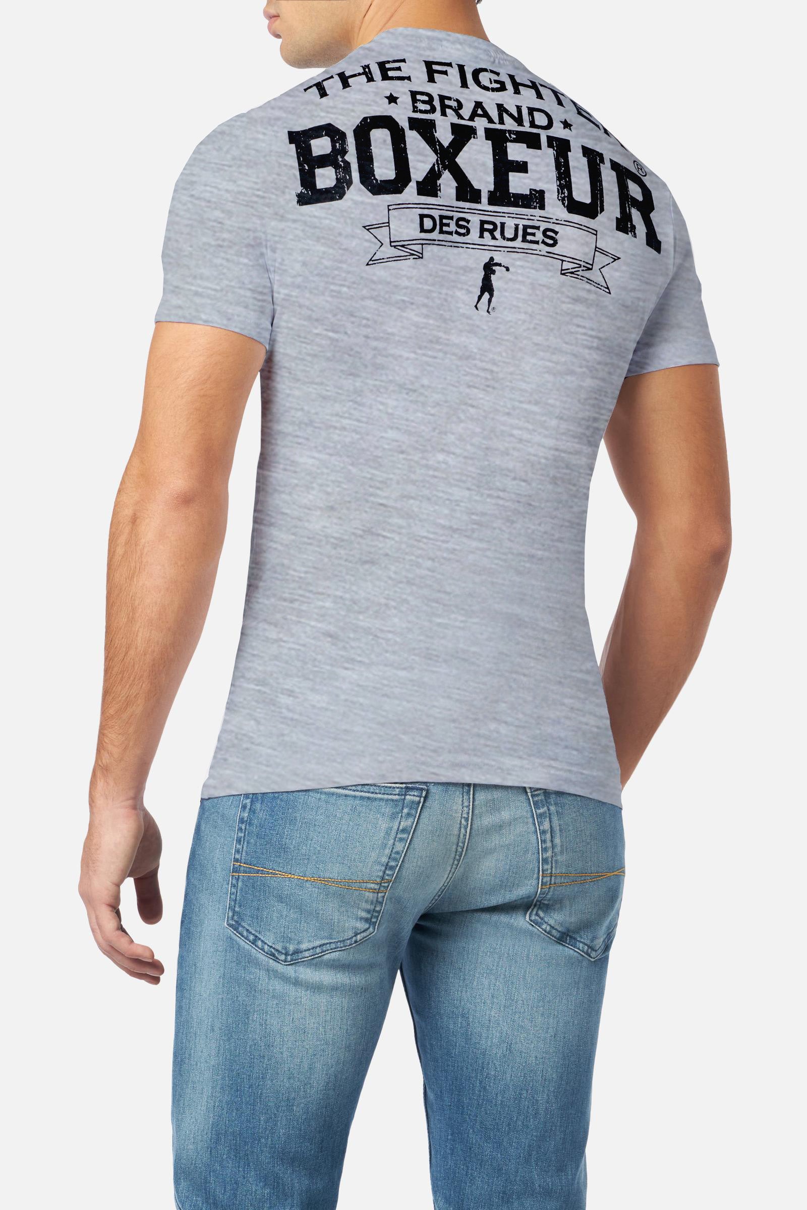 T-shirt Boxeur Street 2 in grigio Mel T-shirt Boxeur des Rues