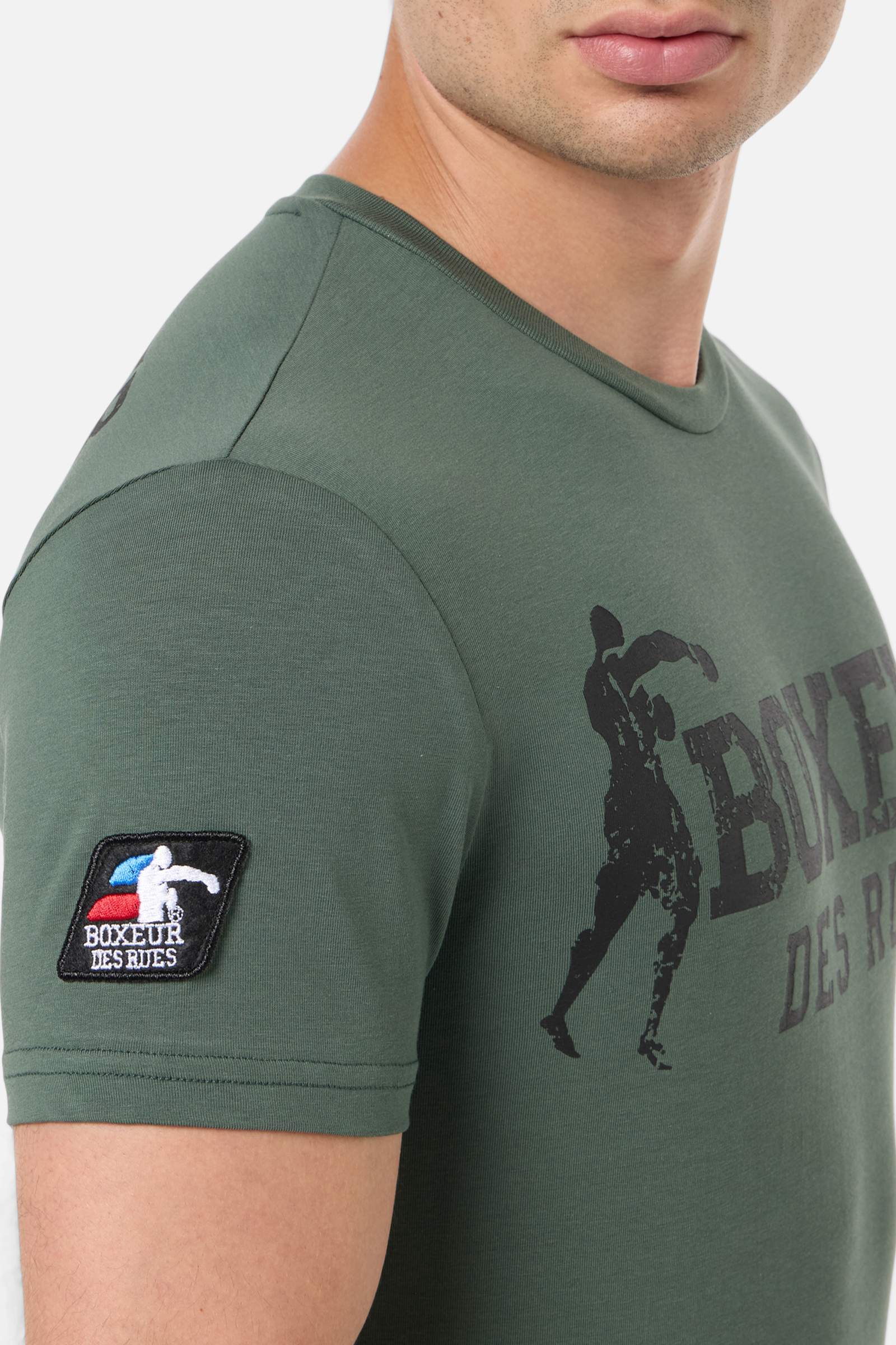 T-shirt Boxeur Street 2 in Sage T-shirt Boxeur des Rues