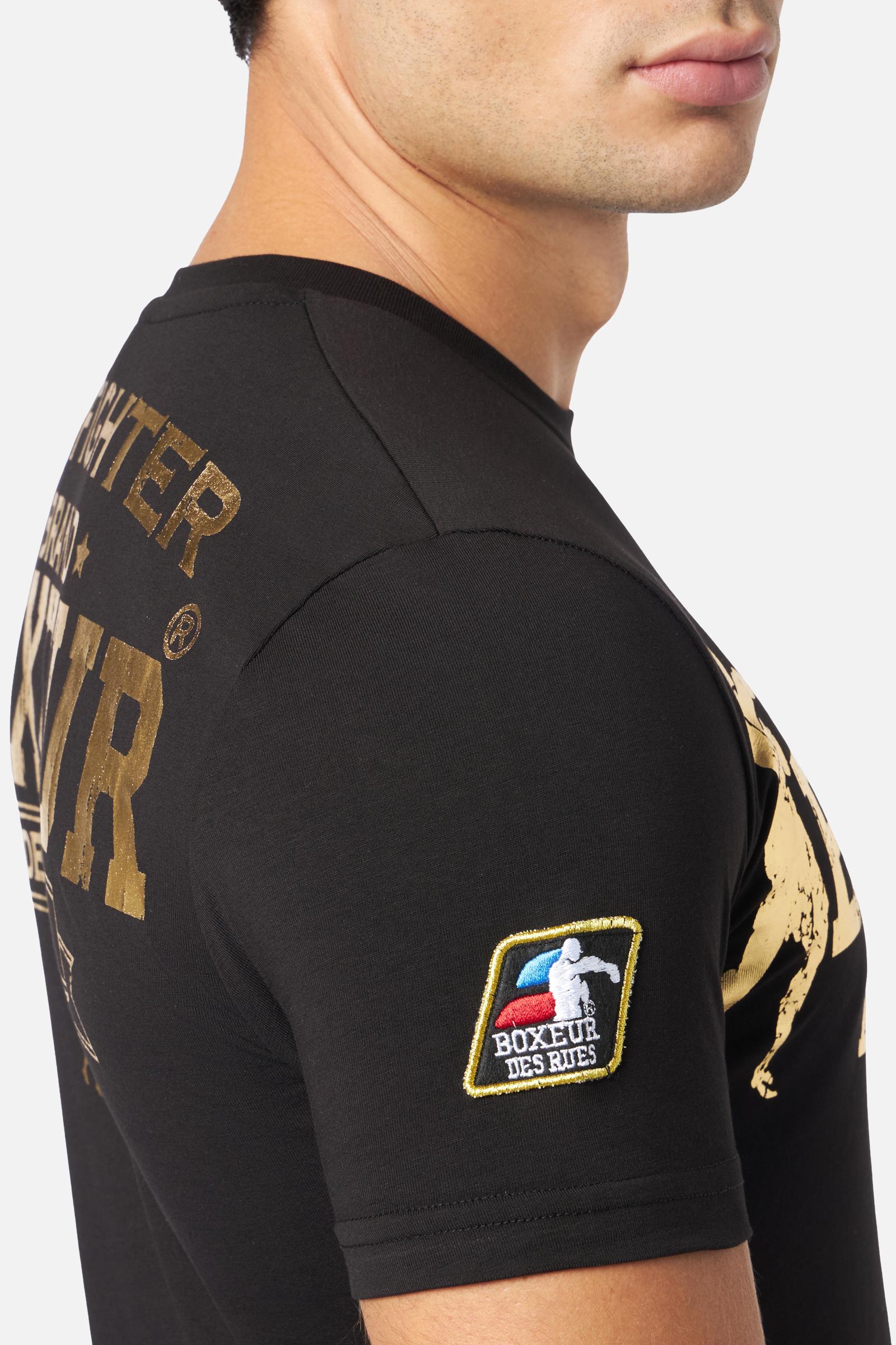 T-Shirt Boxeur Street 2 in Nero-Oro Boxeur des Rues