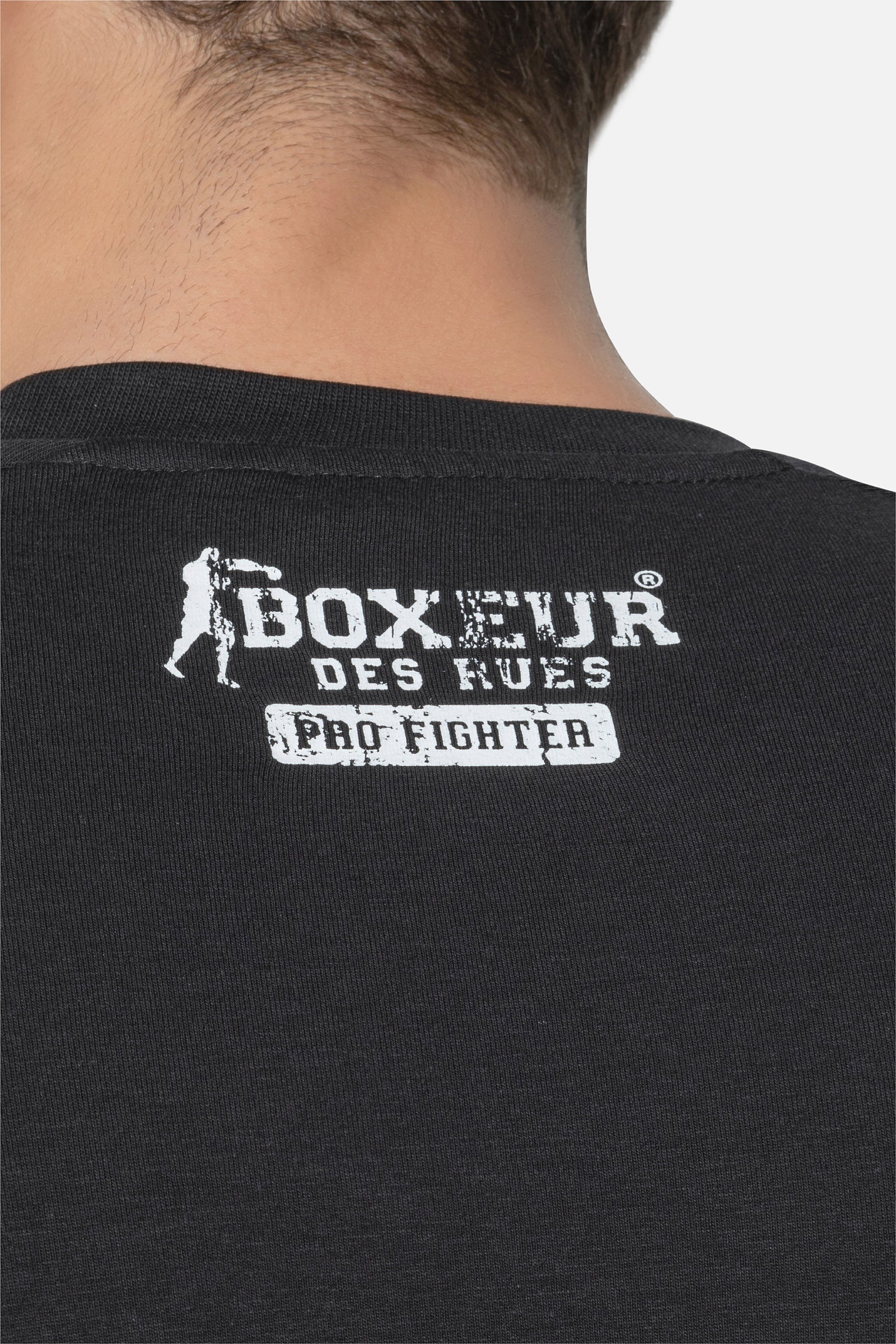 Maglietta Raglan con logo in nero Magliette Boxeur des Rues