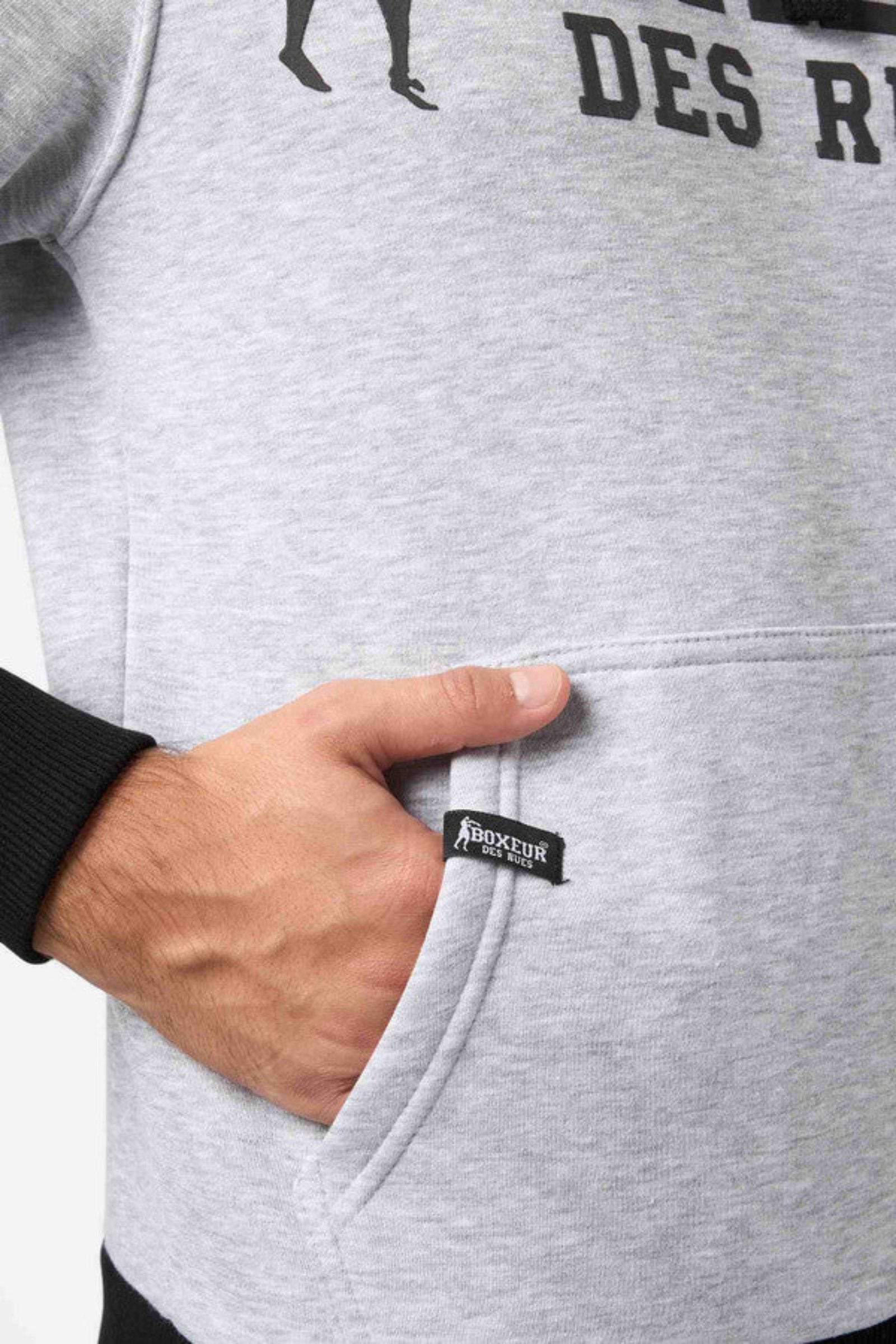 Felpa con cappuccio in grigio Mel Pullover con cappuccio Boxeur des Rues