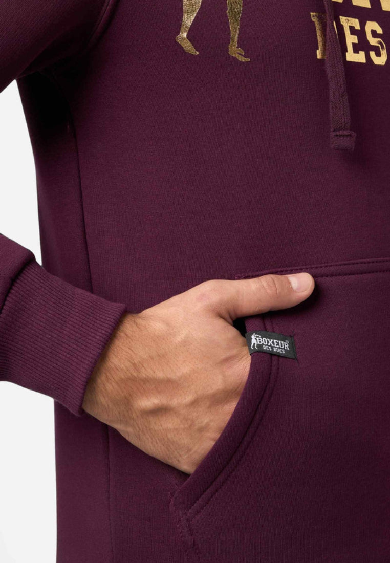 Felpa con cappuccio in vino Maglia con cappuccio Boxeur des Rues