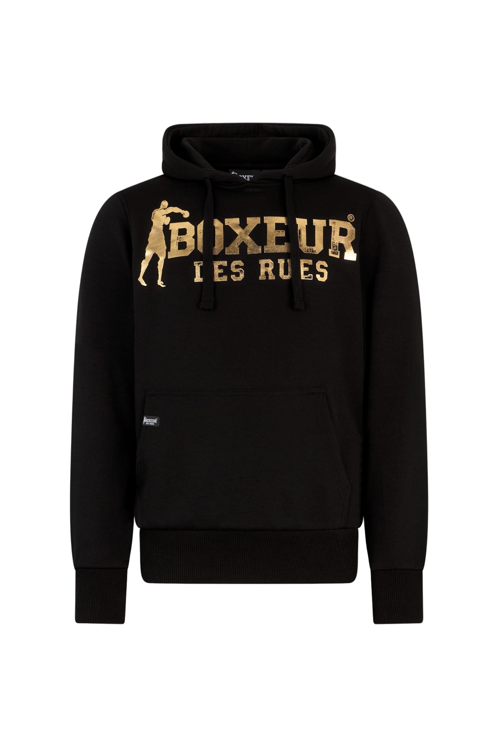Felpa con cappuccio in nero-oro Boxeur des Rues