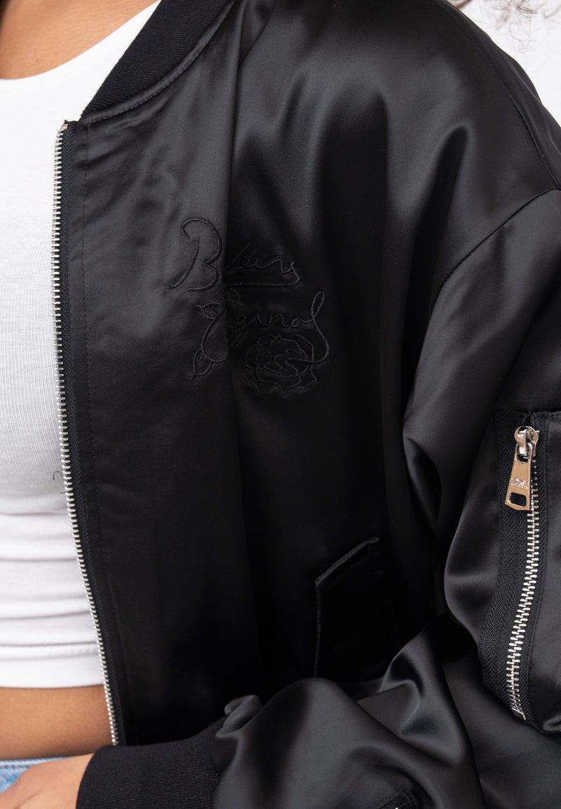 Giacca bomber Daily Rose W in nero Giacche Bombers Original
