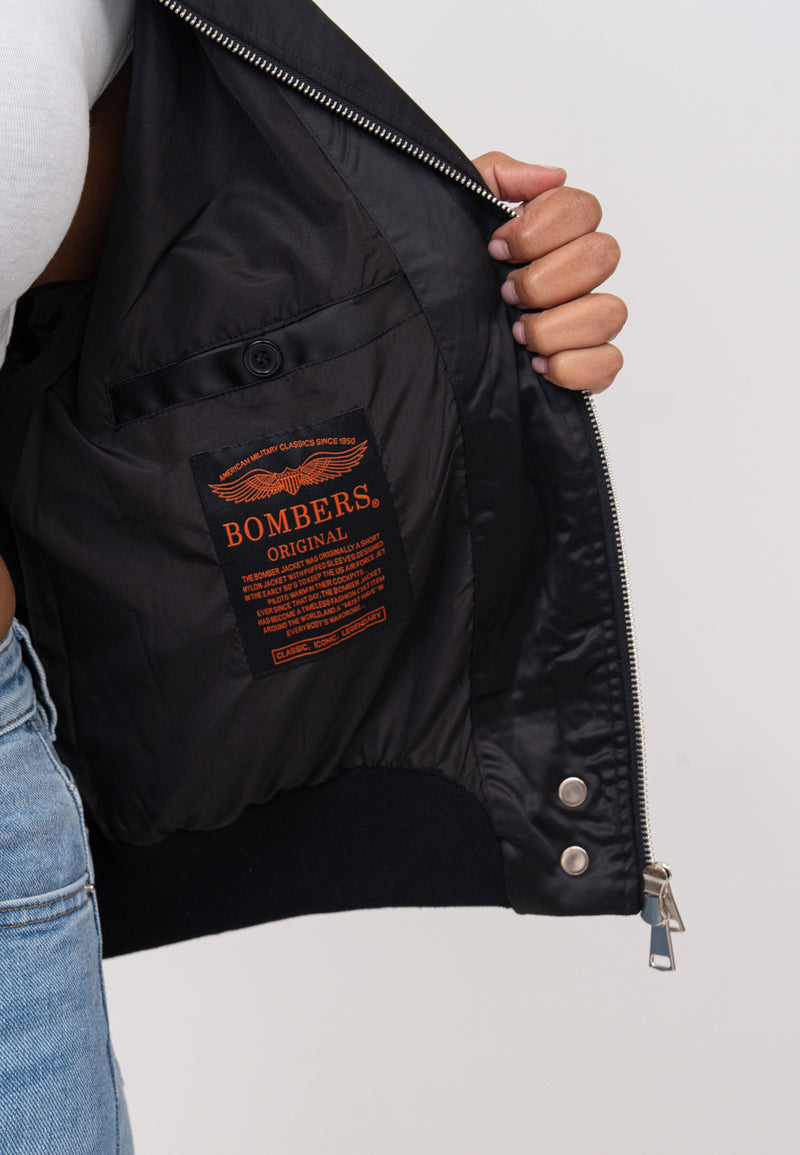 Giacca bomber Daily Rose W in nero Giacche Bombers Original
