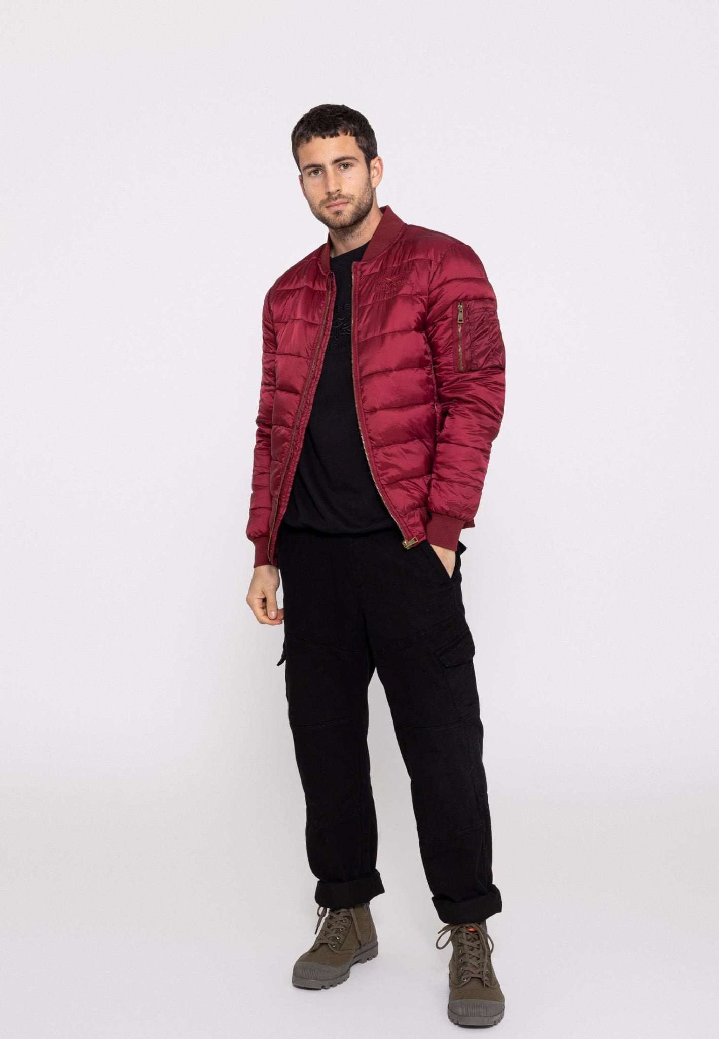 Piumino Dallas M in Borgogna Giacche Bombers Original
