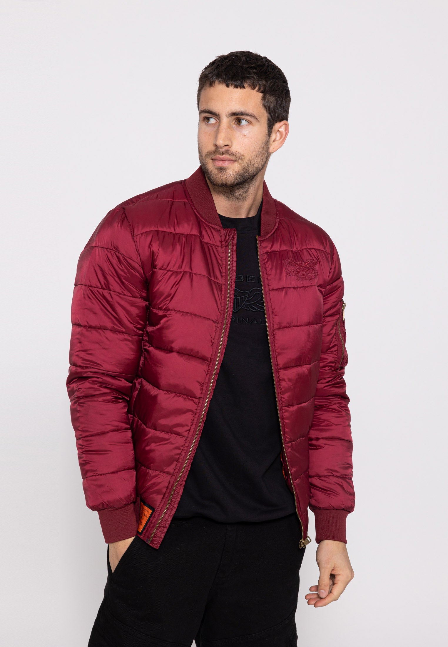 Piumino Dallas M in Borgogna Giacche Bombers Original