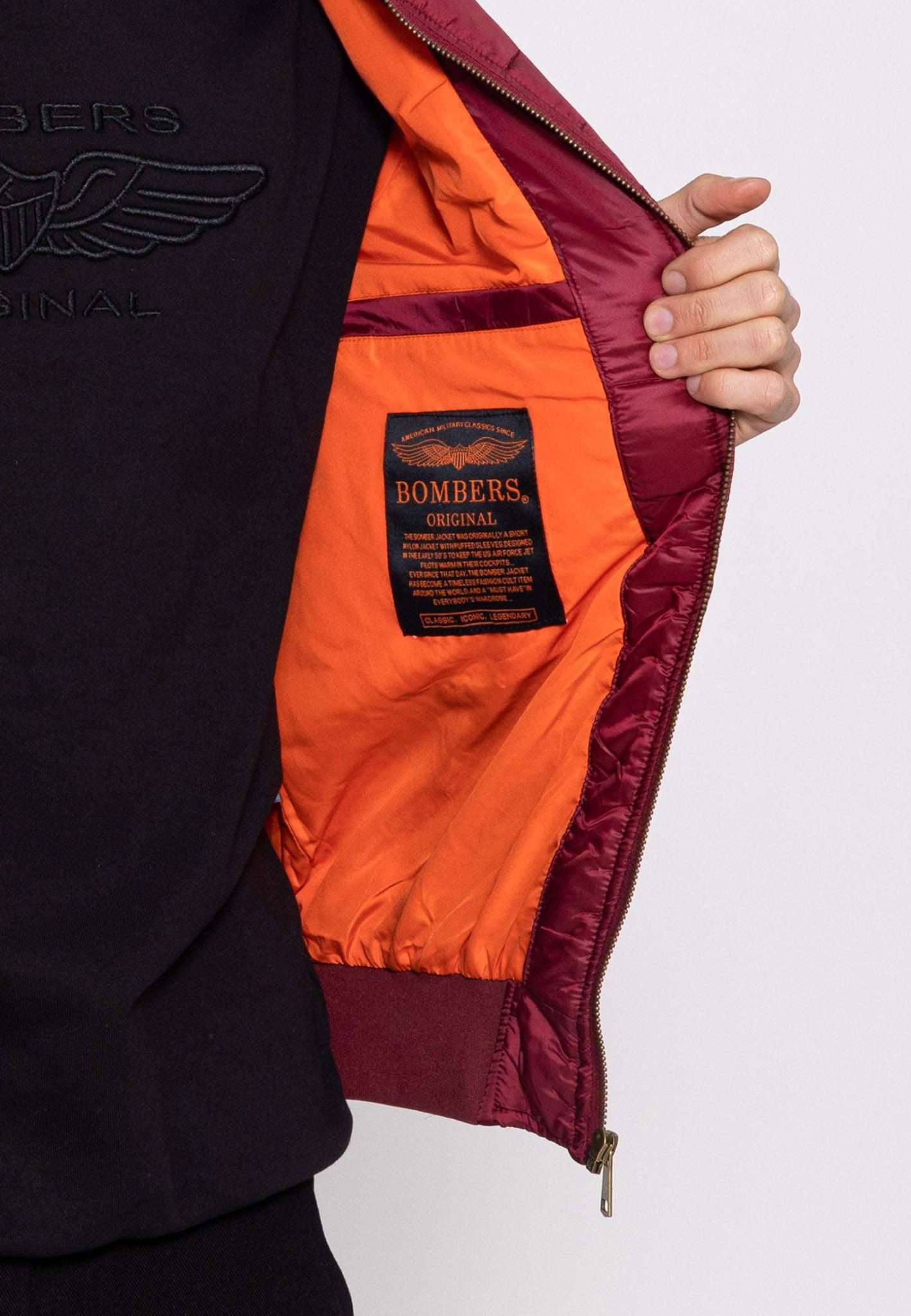Piumino Dallas M in Borgogna Giacche Bombers Original