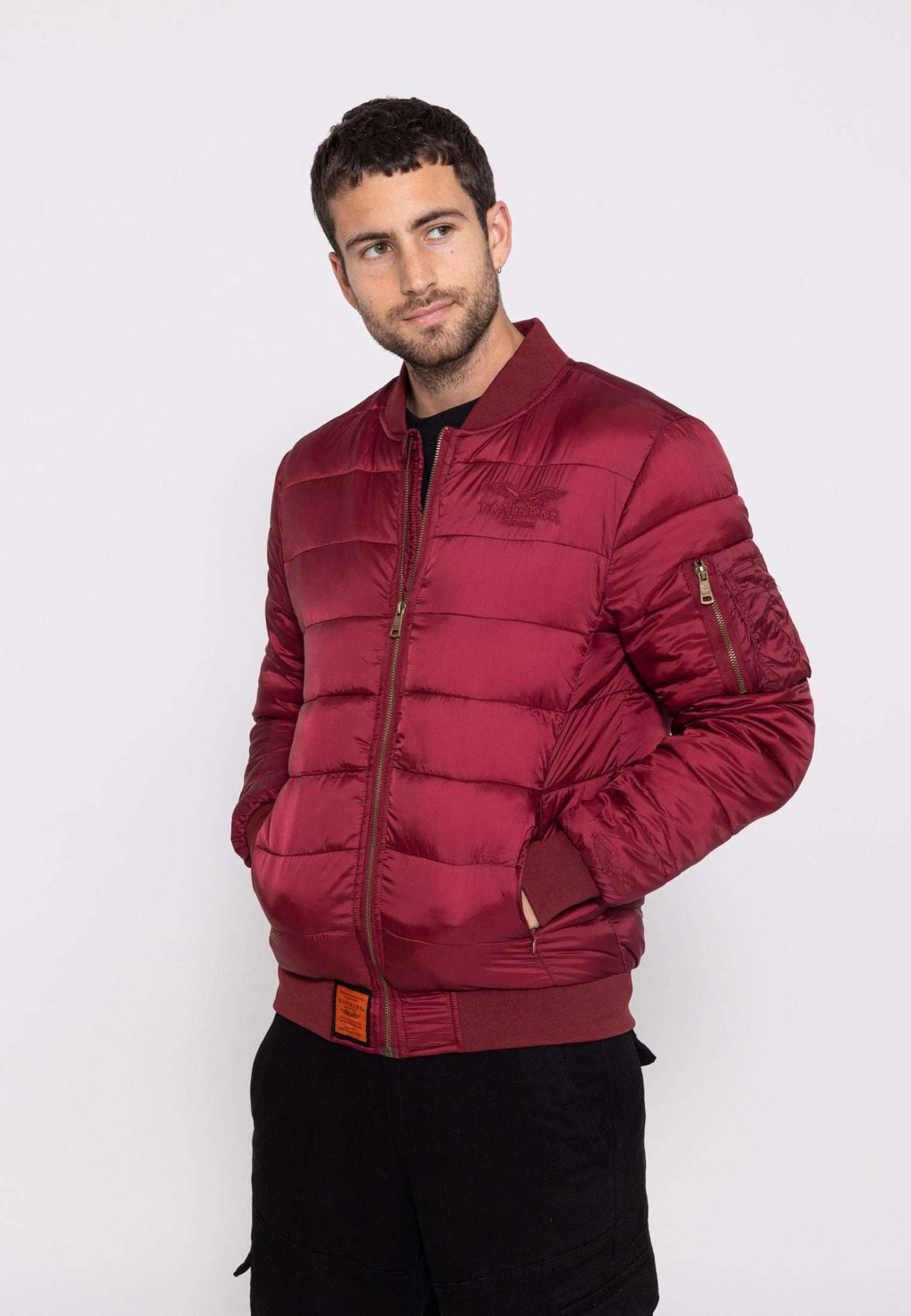 Piumino Dallas M in Borgogna Giacche Bombers Original