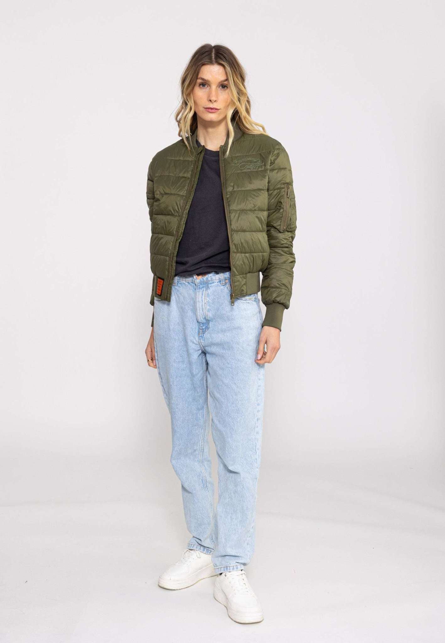 Piumino Dallas W in kaki Giacche Bombers Original
