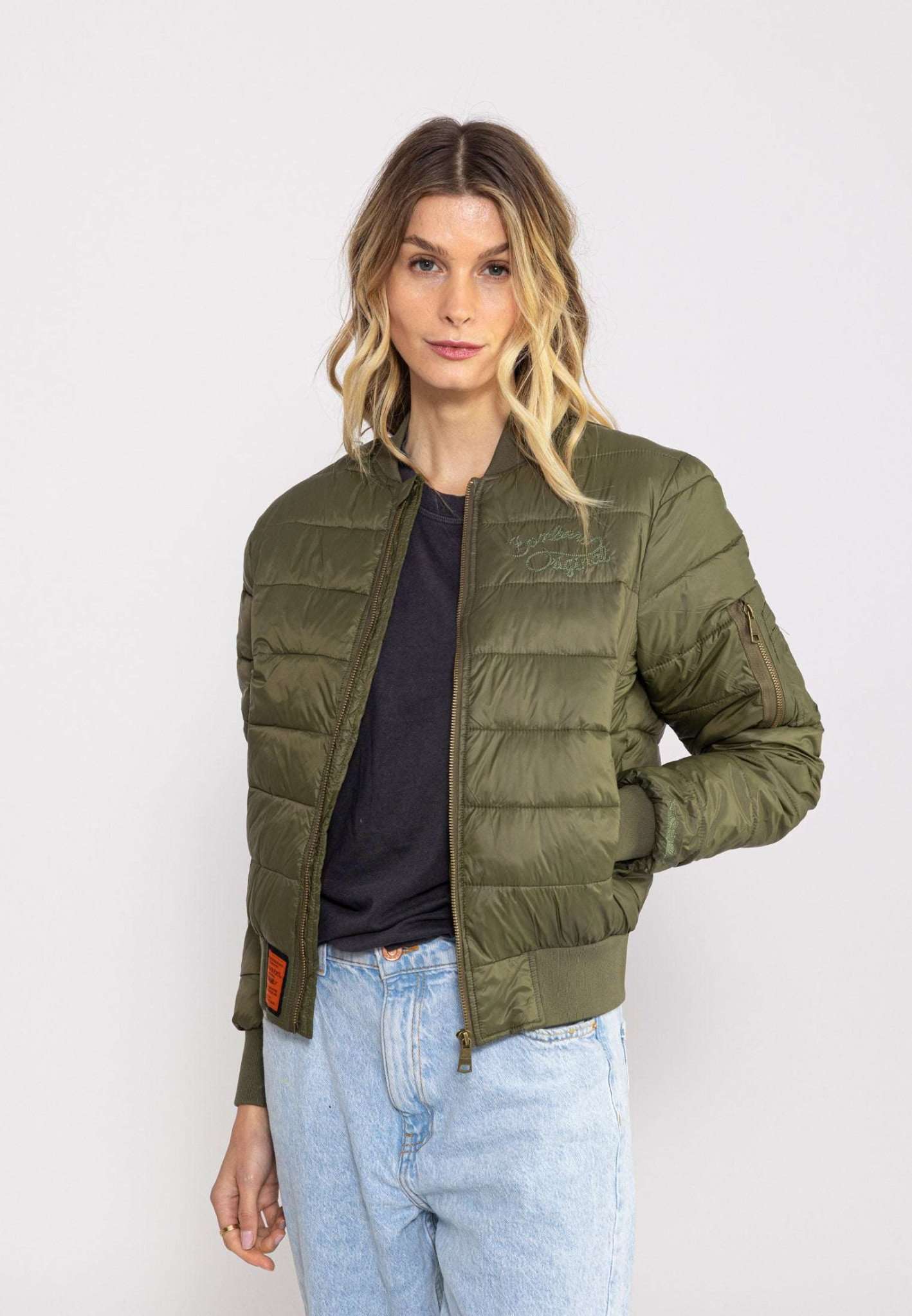Piumino Dallas W in kaki Giacche Bombers Original
