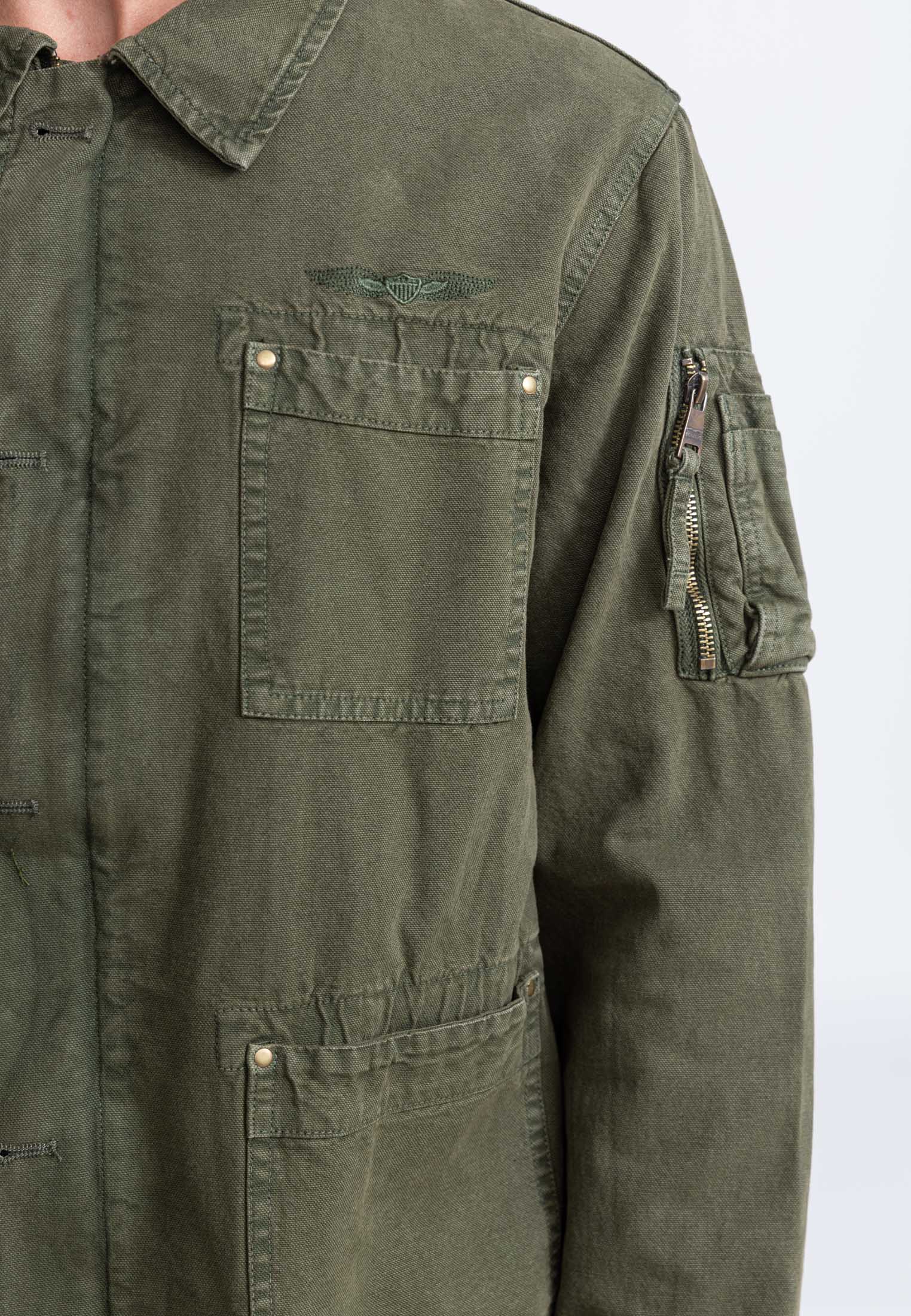 Giacca Davis M in Kaki Bombers Original