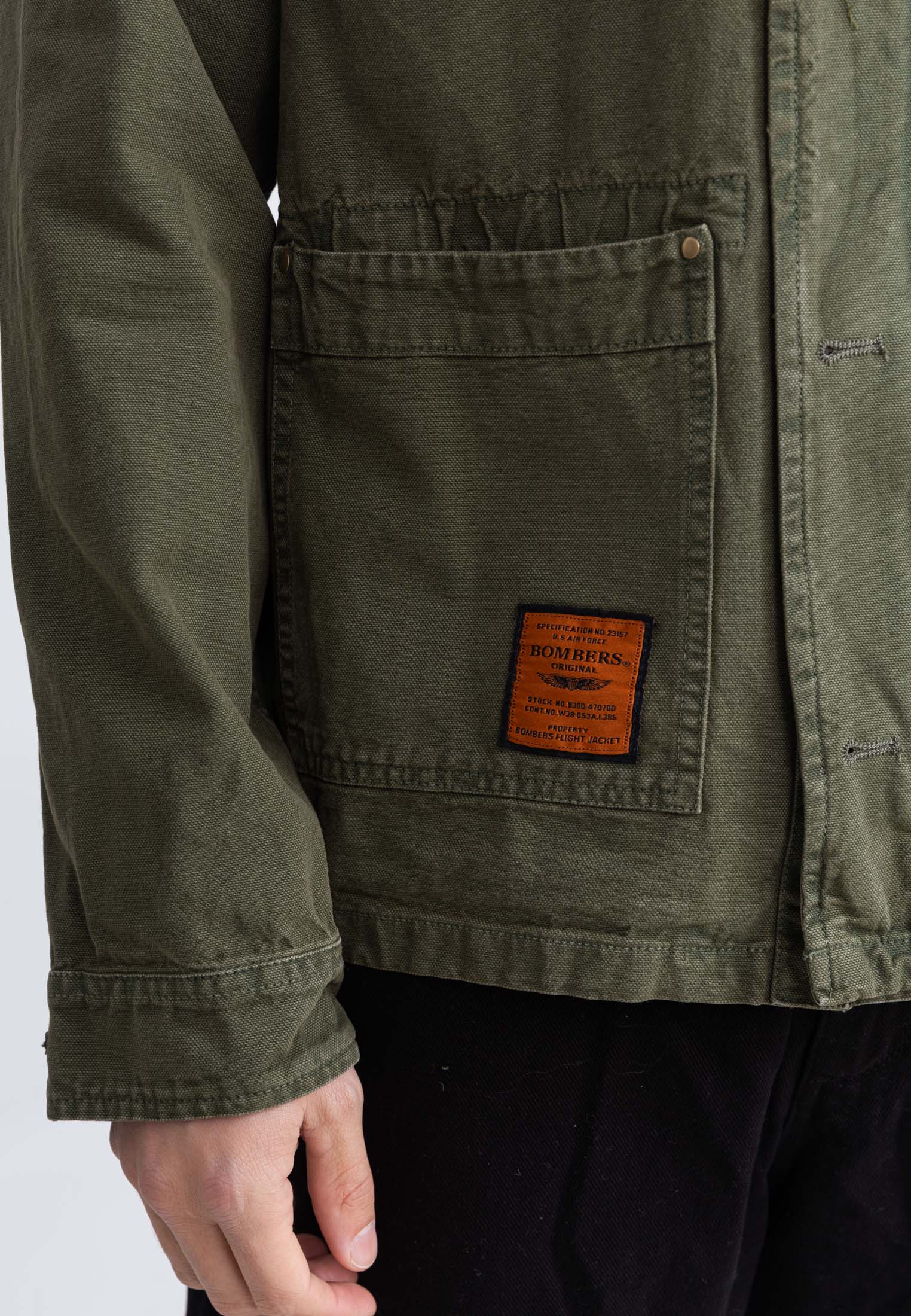 Giacca Davis M in Kaki Bombers Original