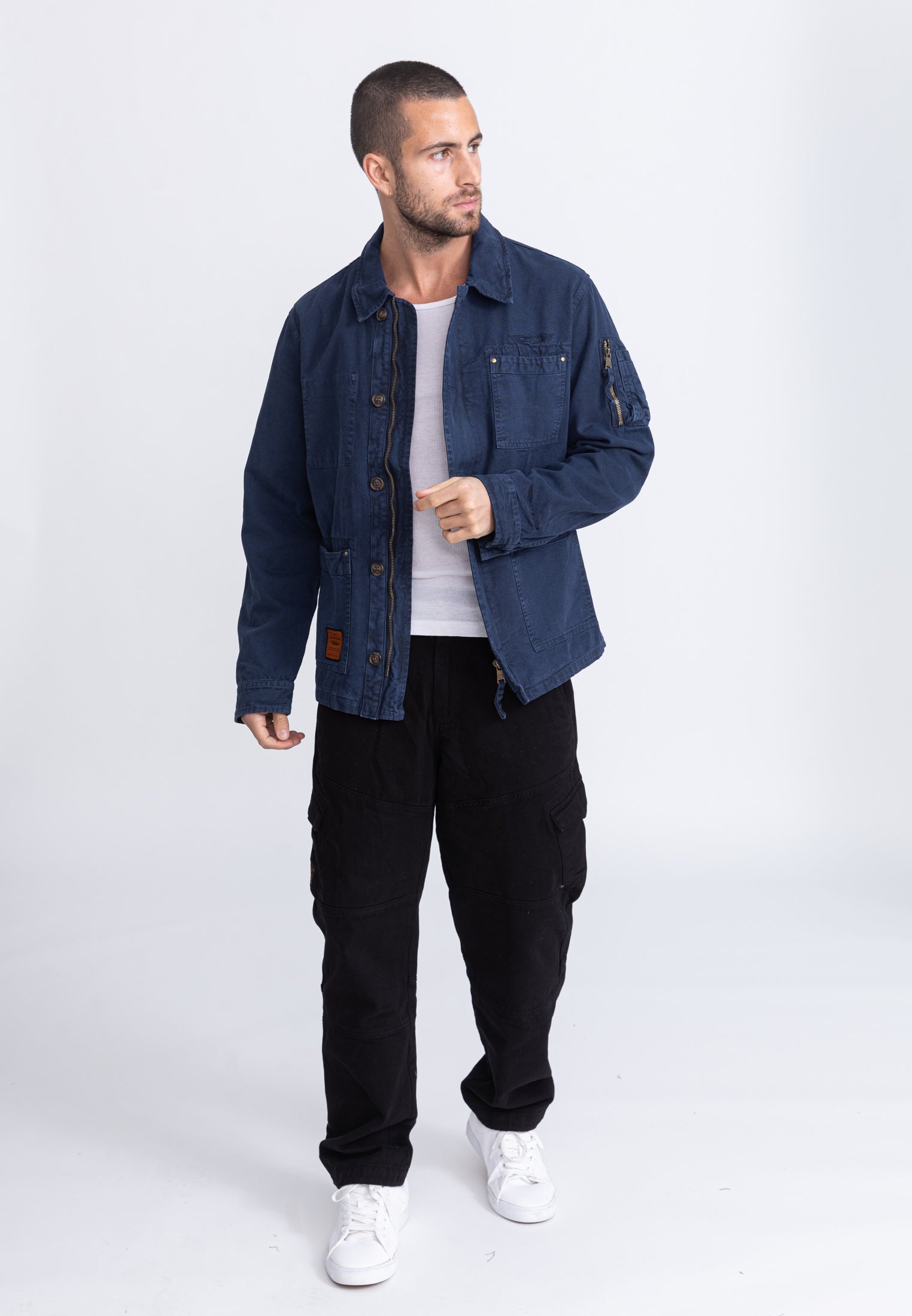 Giacca Davis M in Giacche Navy Bombers Original