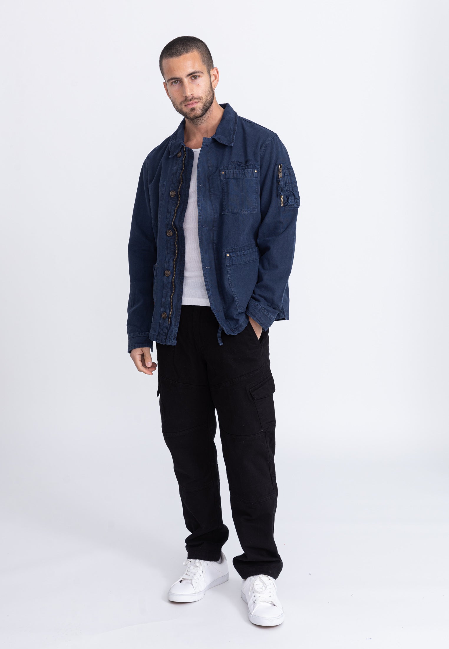 Giacca Davis M in Giacche Navy Bombers Original