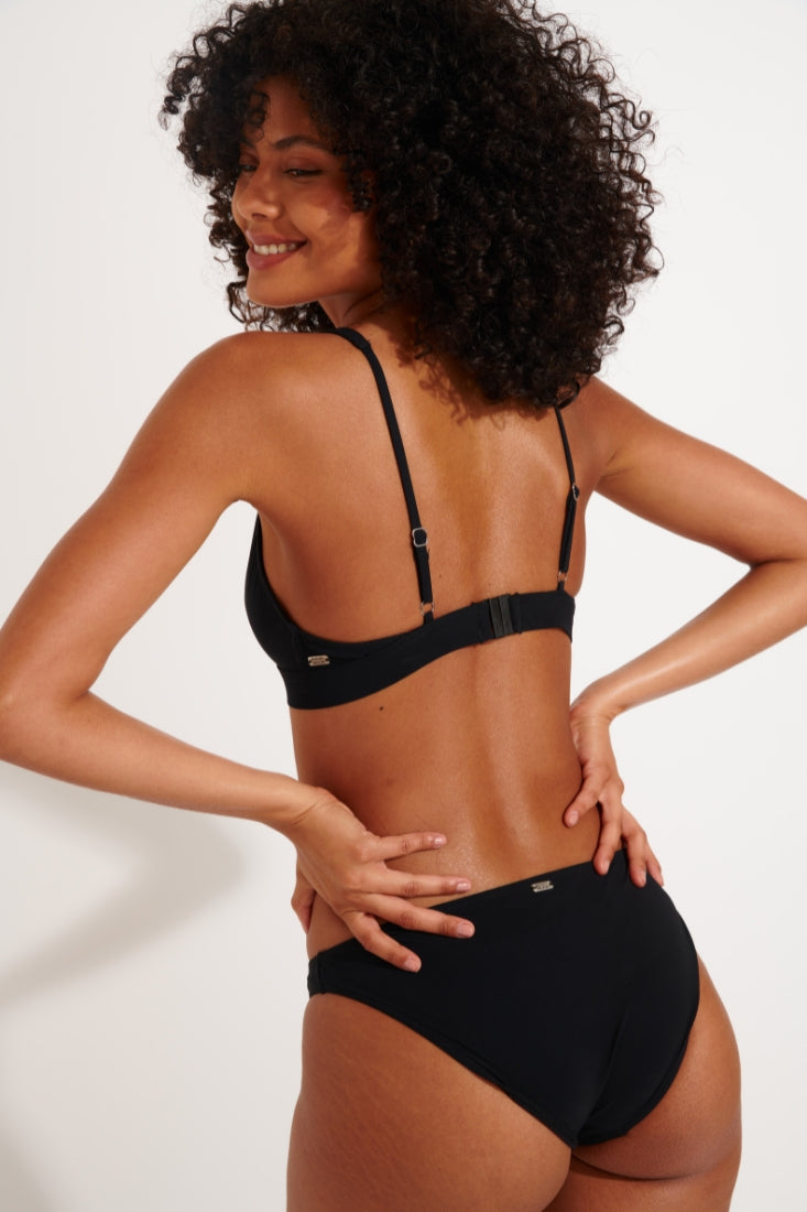 DUCA-BLACK slip bikini in Noir Bikini Banana Moon