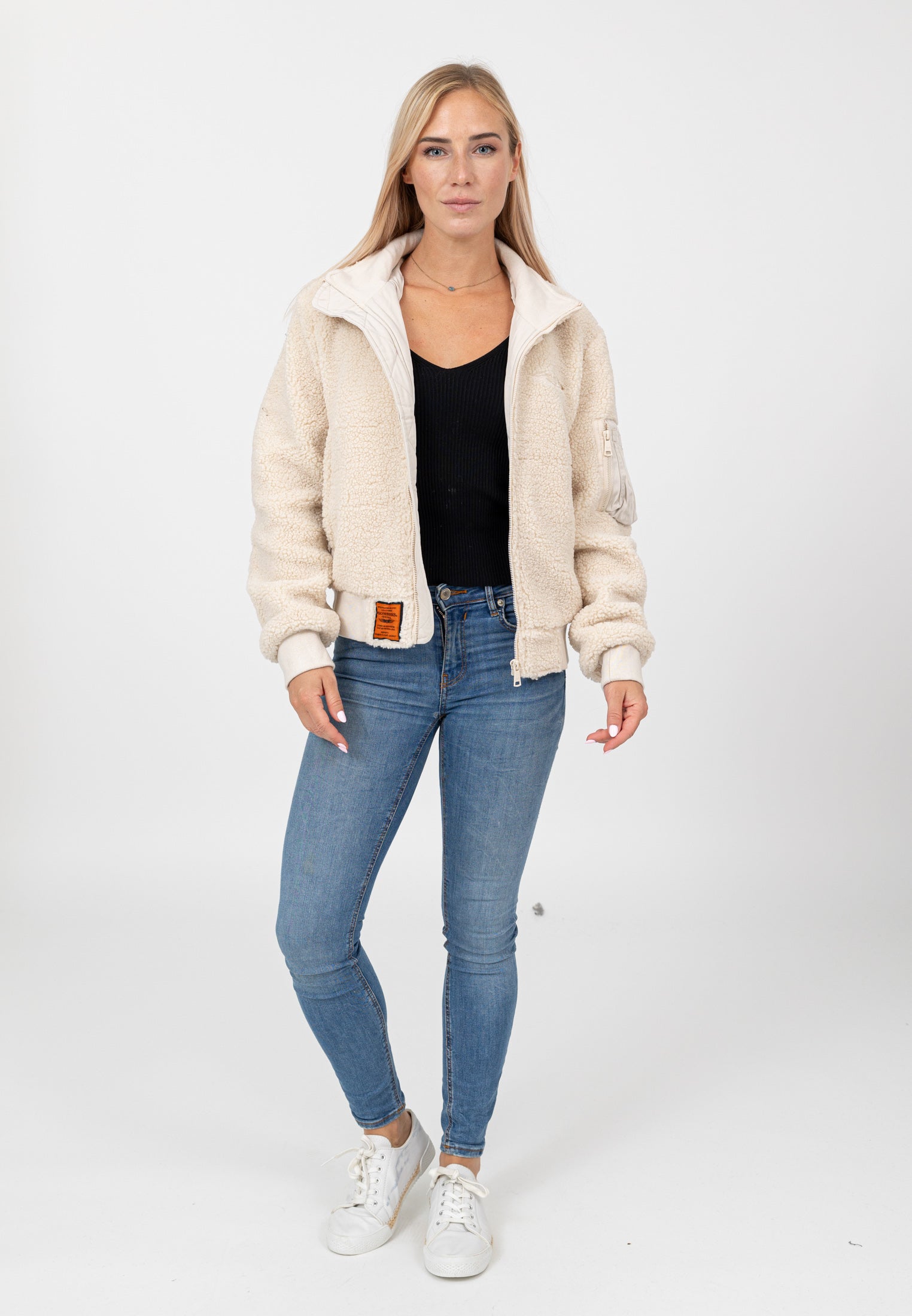 Edmonton-W in Giacche Crema Bombers Original