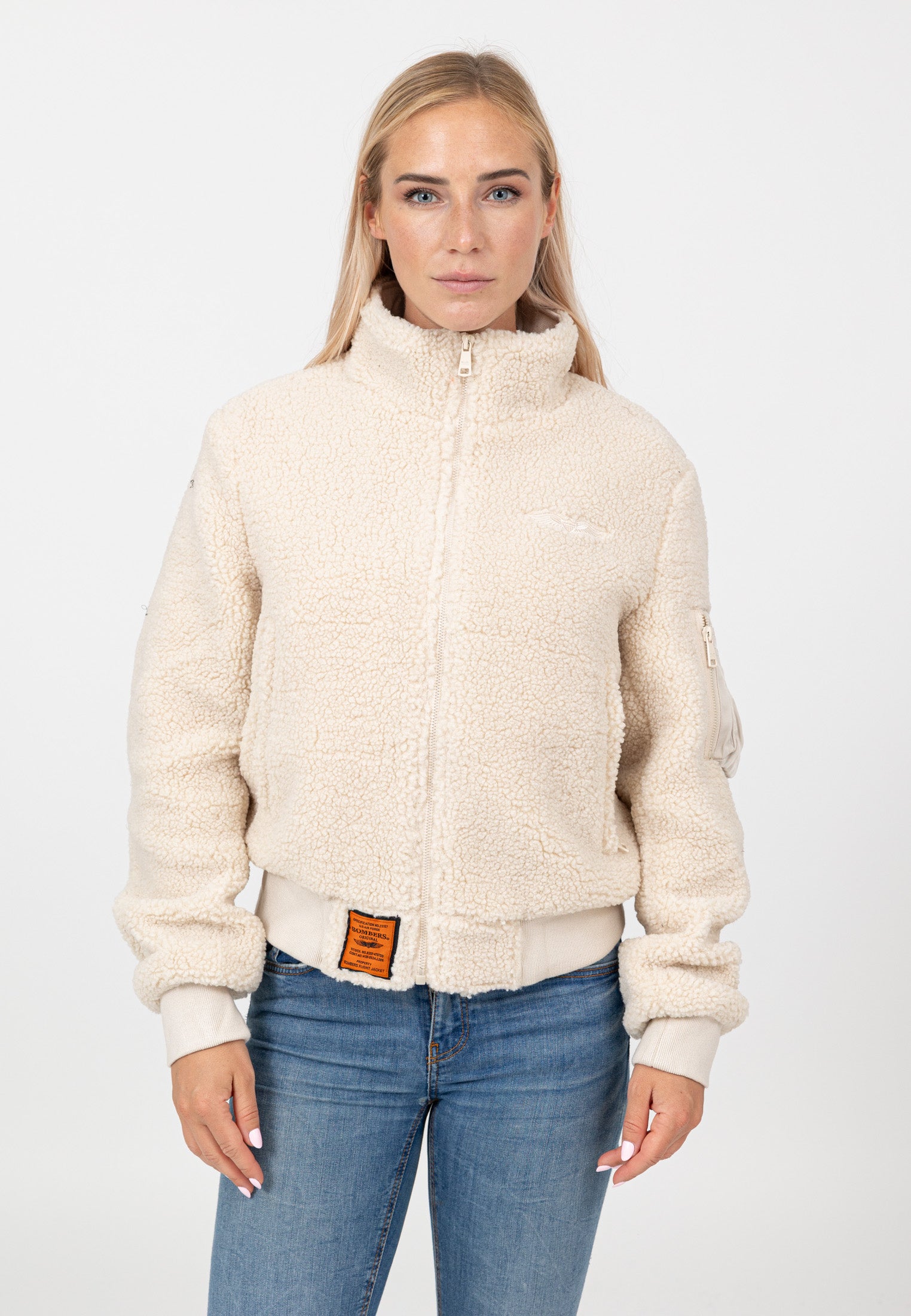 Edmonton-W in Giacche Crema Bombers Original