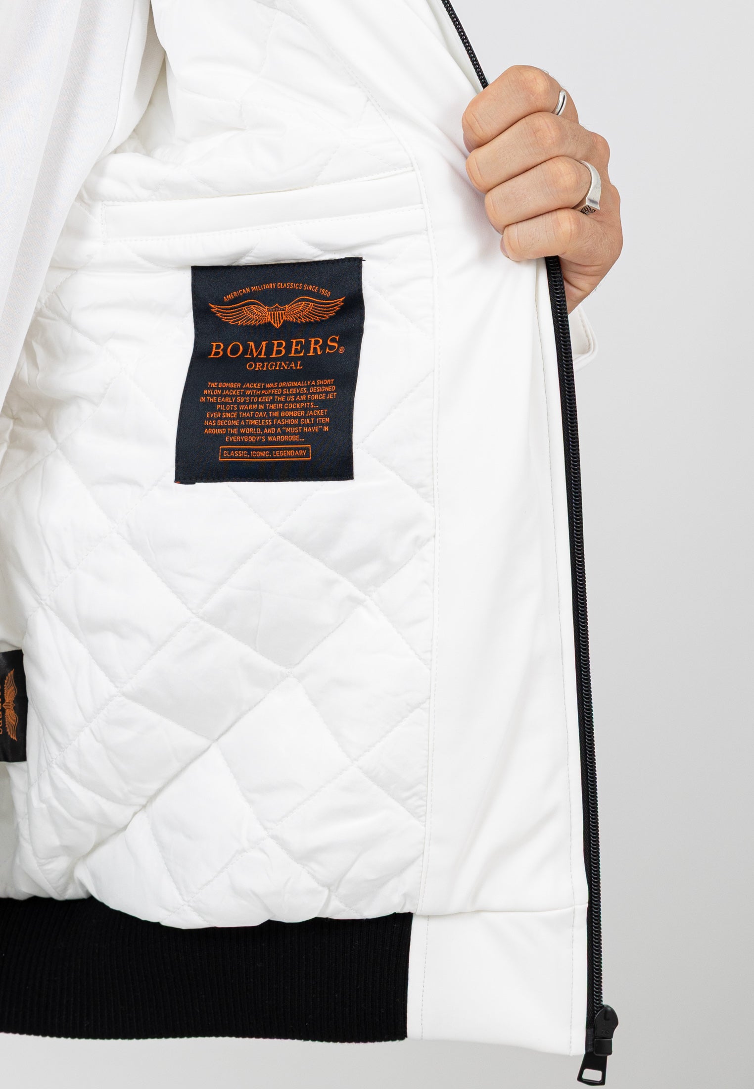 Edwards-M in Giacche Crema Bombers Original