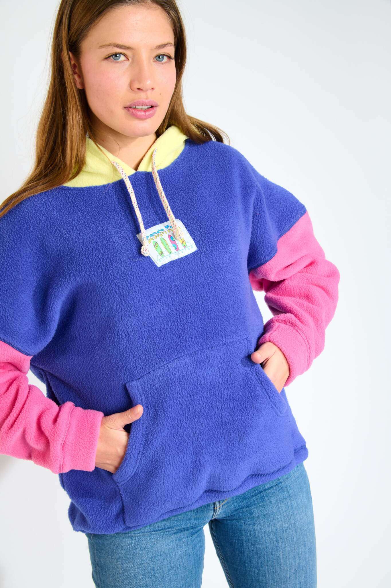 Felpa con cappuccio FJORD-HILLSIDE in Encre Hoodie Banana Moon