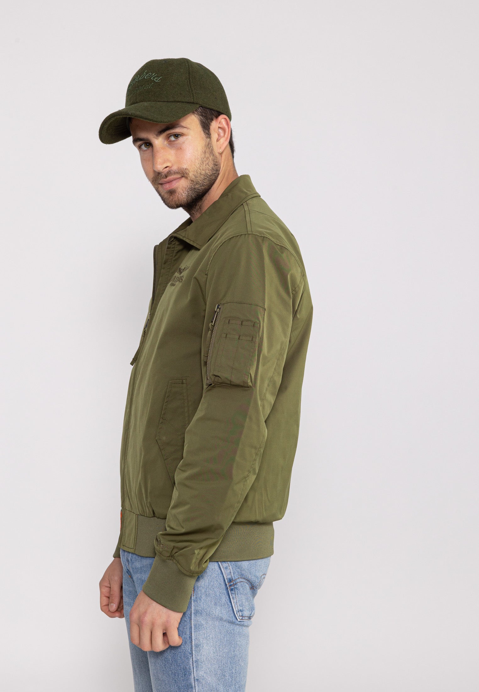 Giacca bomber Hawk M in kaki Giacche Bombers Original
