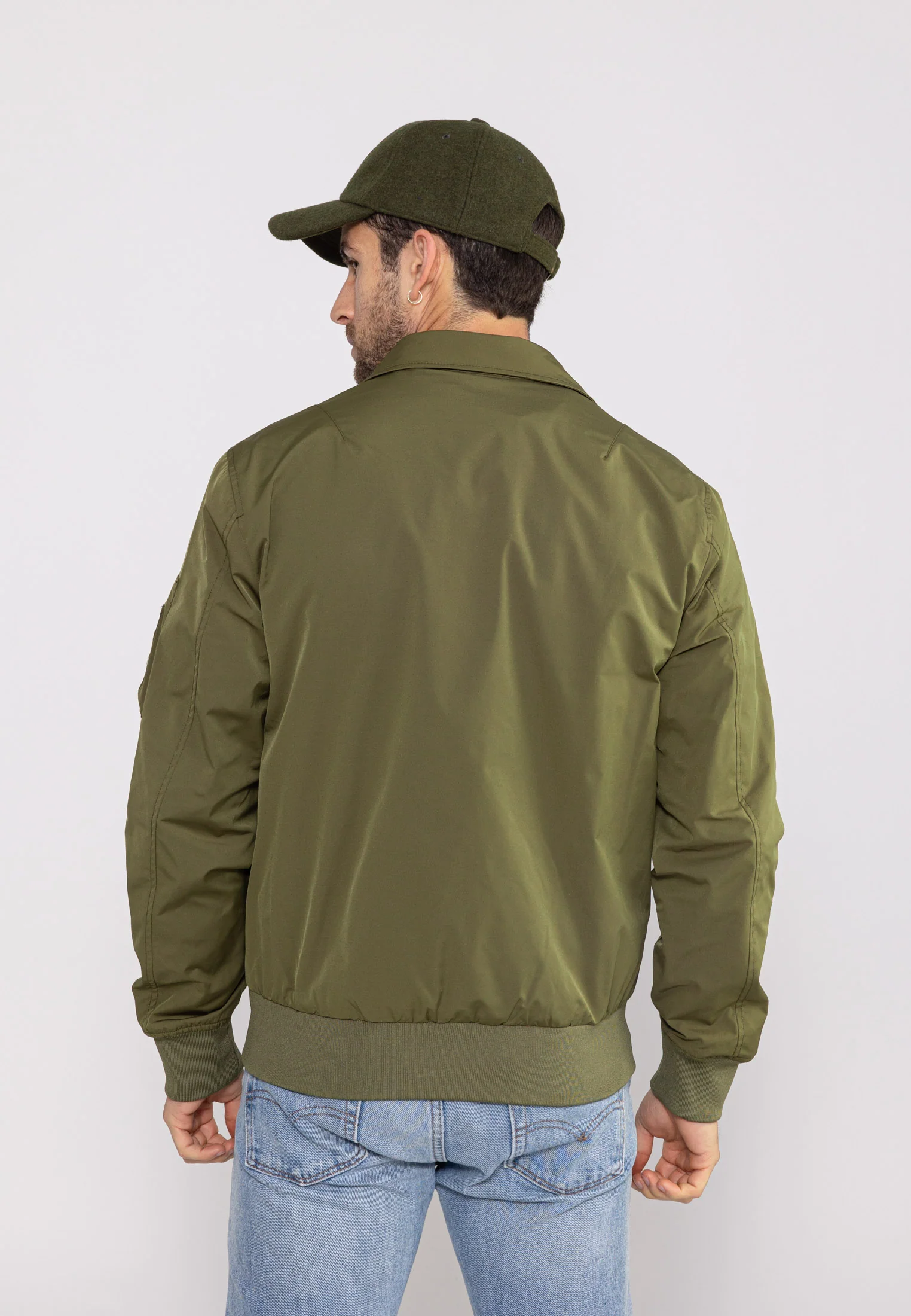 Giacca bomber Hawk M in kaki Giacche Bombers Original