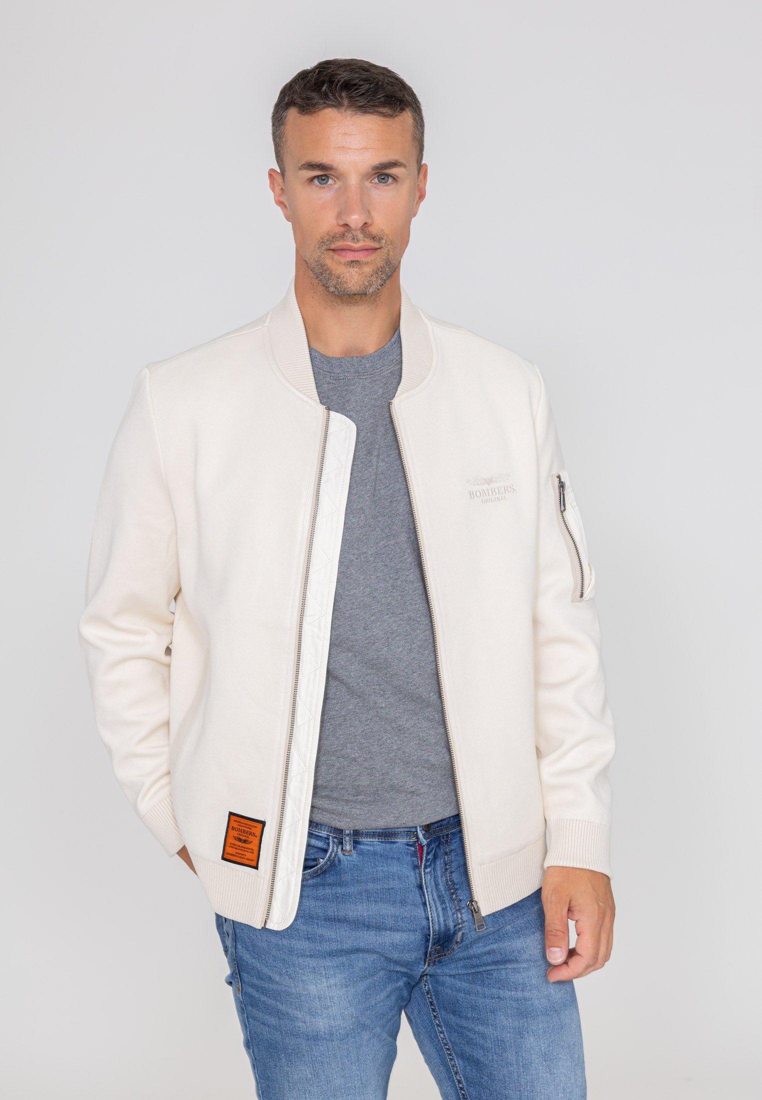 Giacca bomber Hays M in crema Bombers Original