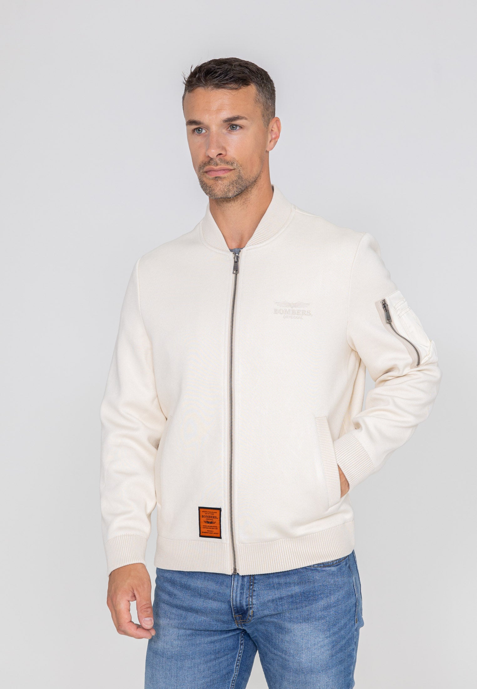 Giacca bomber Hays M in crema Bombers Original