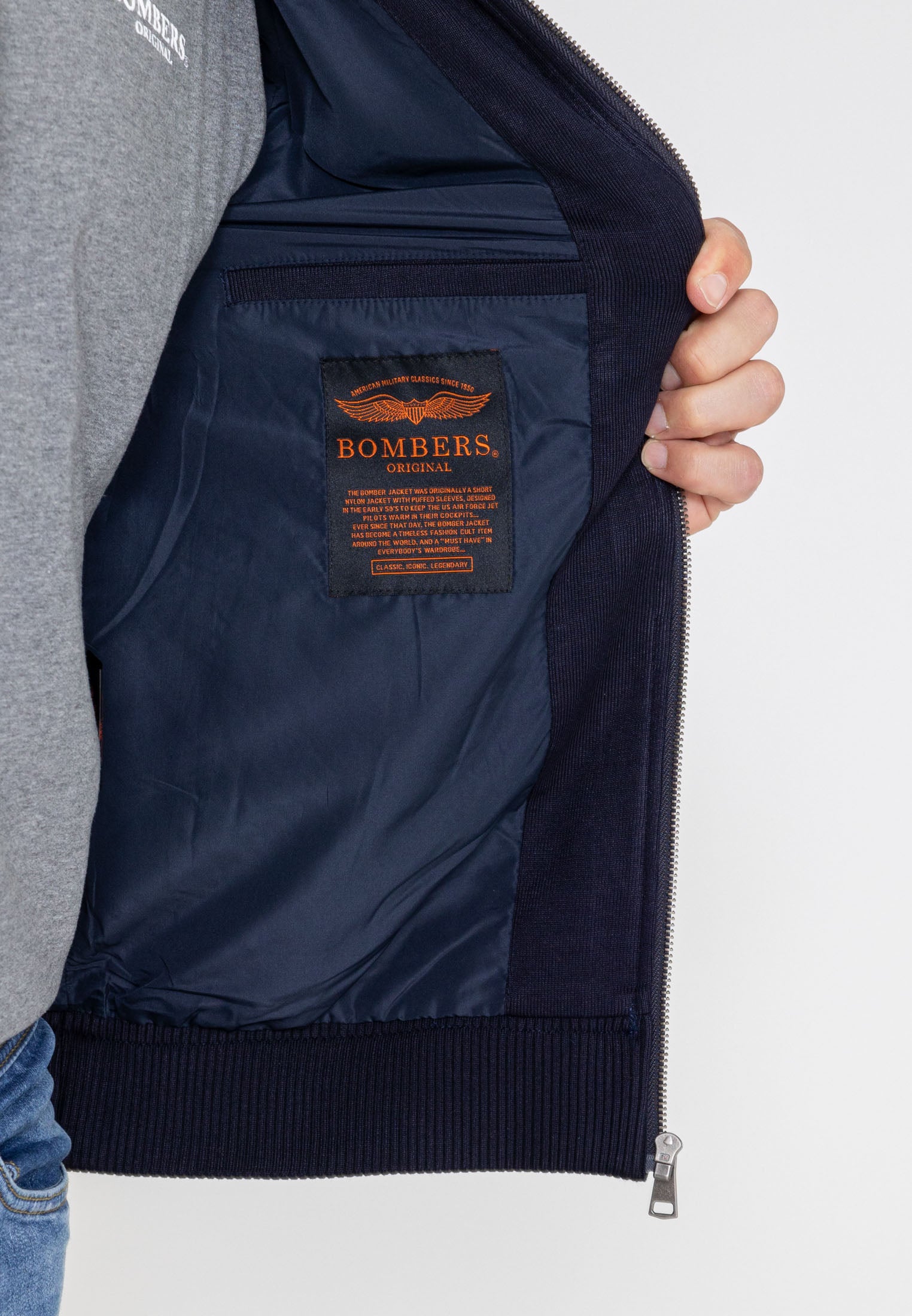 Giacca bomber Hays M in Navy Bombers Original