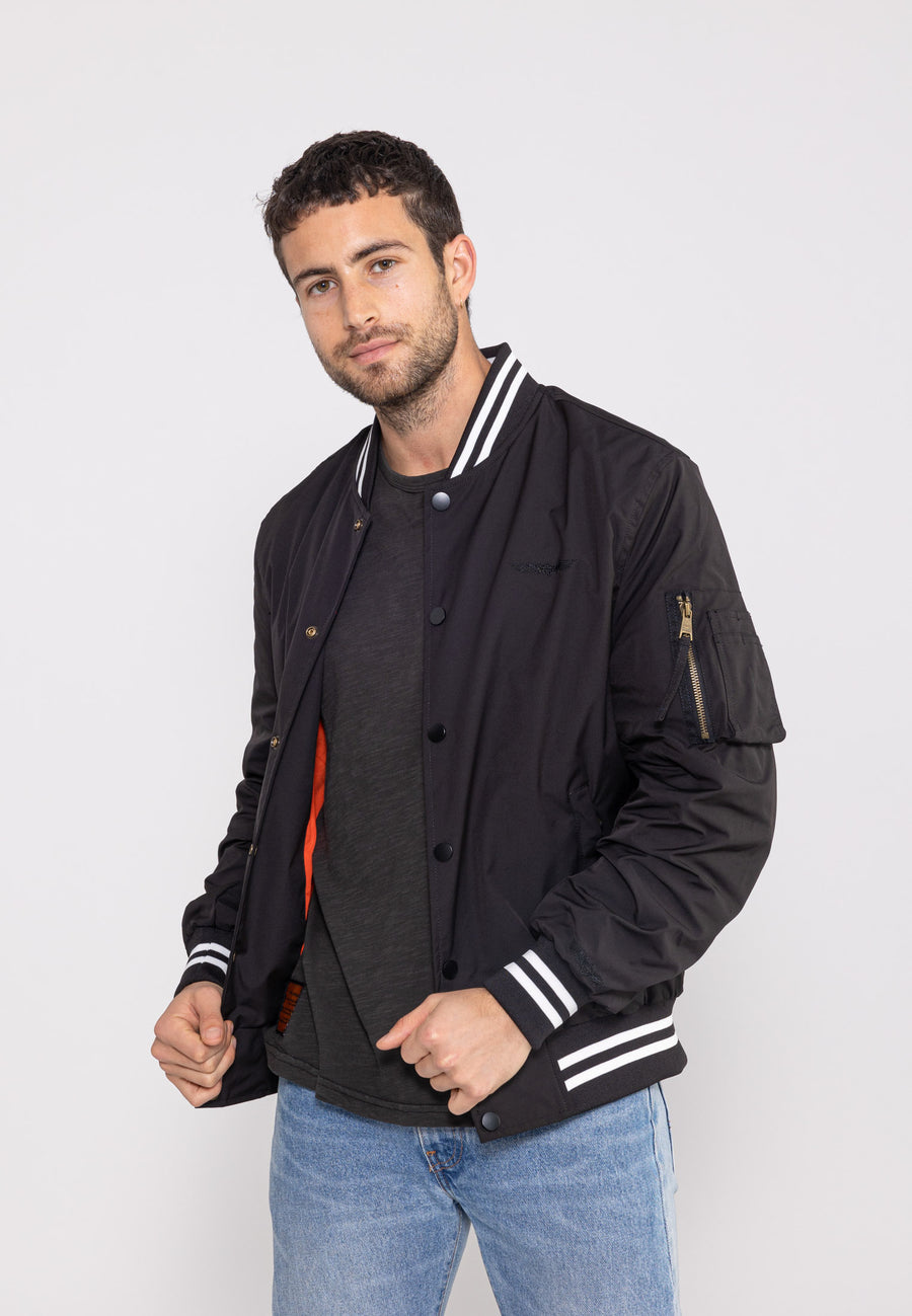 Giacca bomber Hiller M in nero Giacche Bombers Original