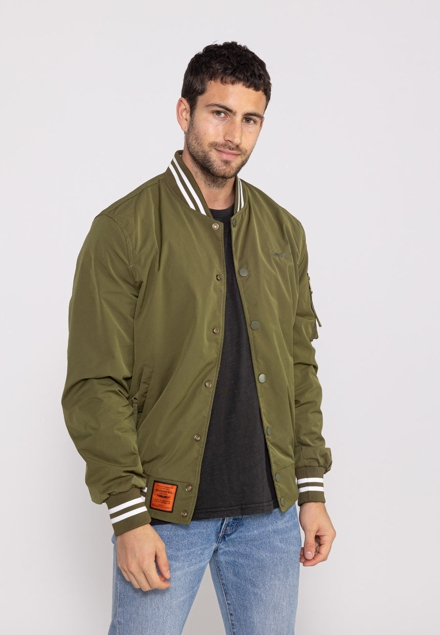 Giacca bomber Hiller M in kaki Giubbotti Bombers Original