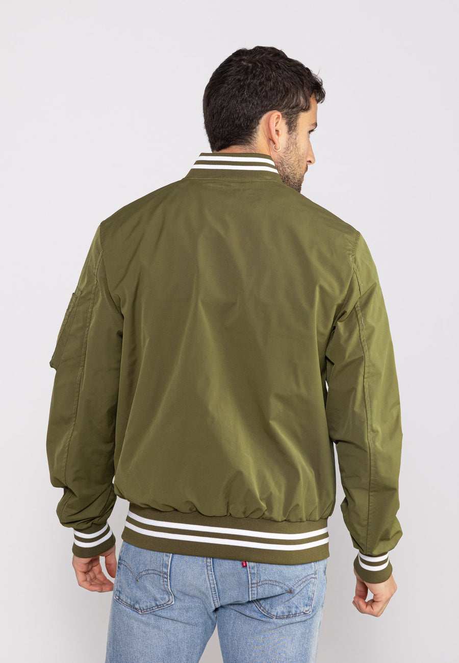 Giacca bomber Hiller M in kaki Giubbotti Bombers Original