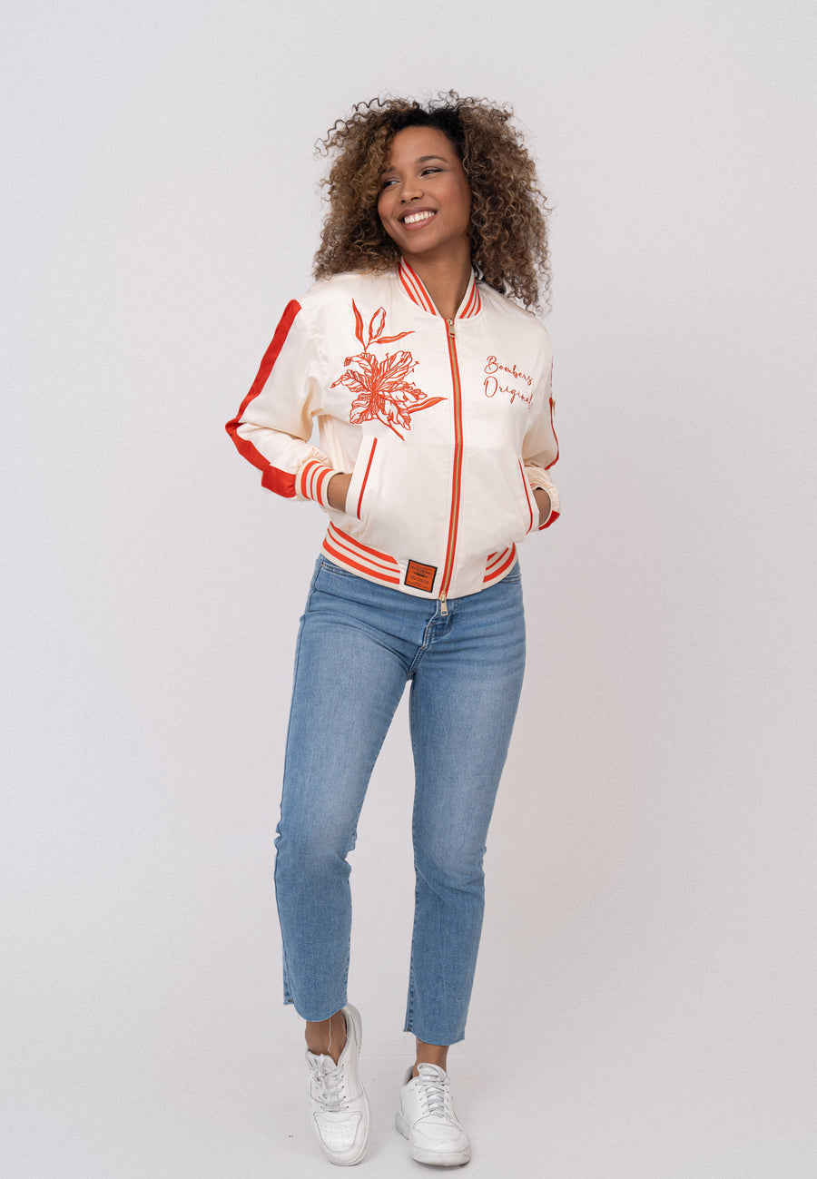 Giacca Bomber Honey W in Bianco Giacche Bombers Original