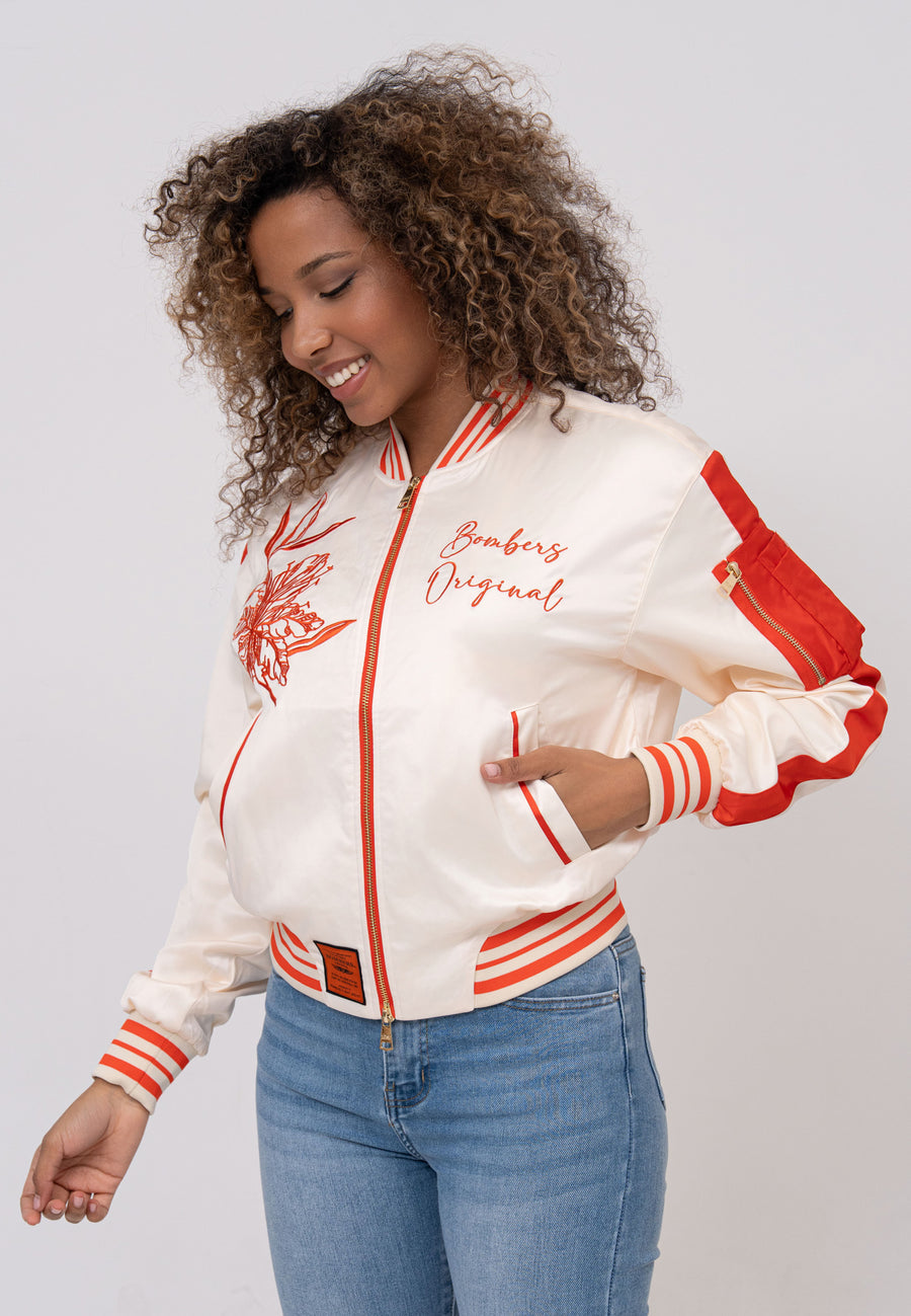 Giacca Bomber Honey W in Bianco Giacche Bombers Original