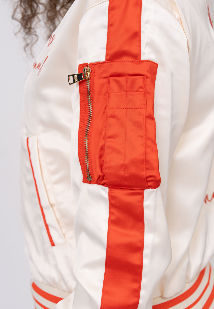 Giacca Bomber Honey W in Bianco Giacche Bombers Original