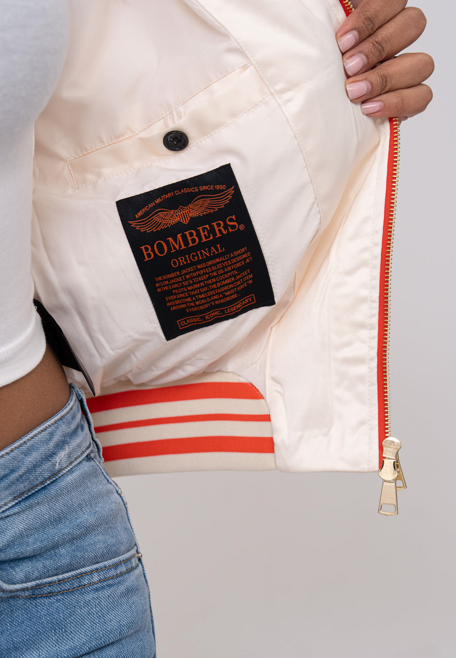 Giacca Bomber Honey W in Bianco Giacche Bombers Original
