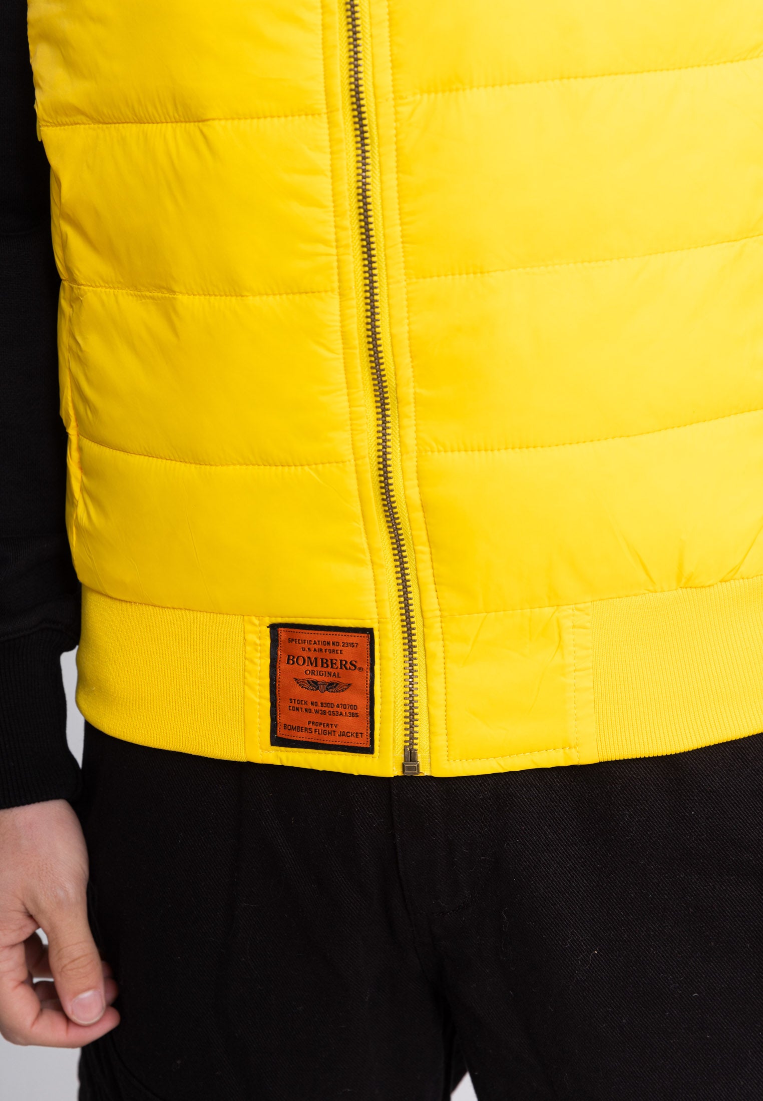 Gilet trapuntato Houston M in D.Yellow Jackets Bombers Original