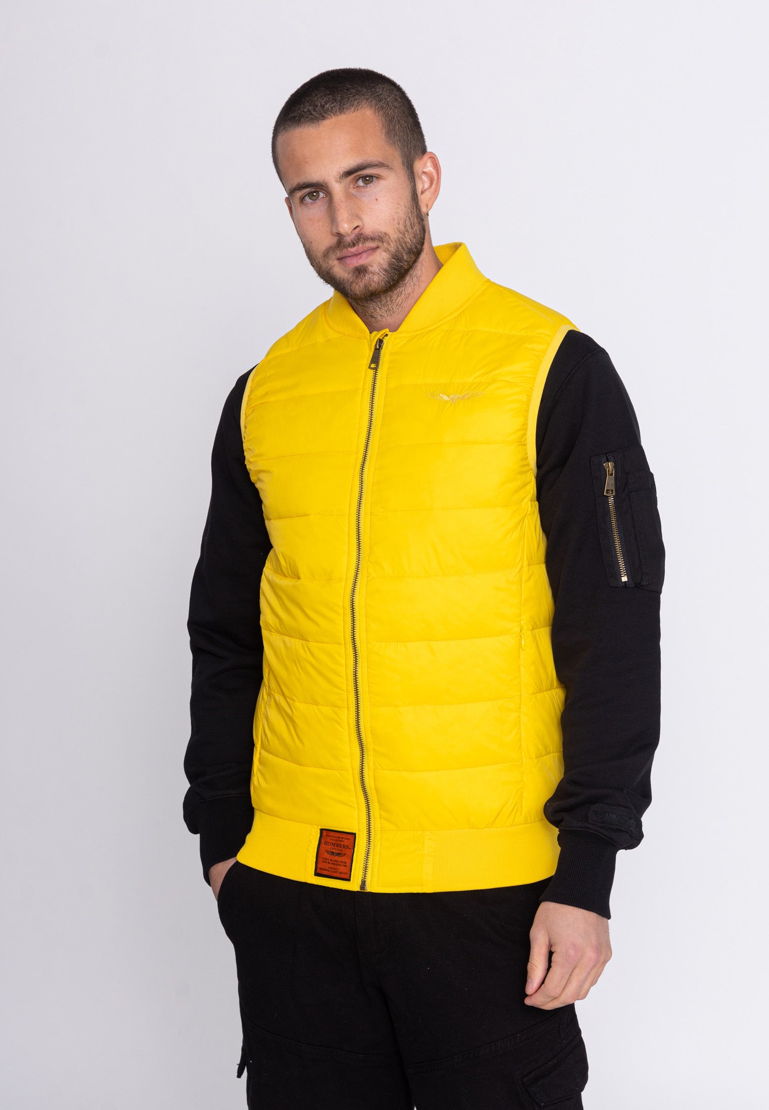Gilet trapuntato Houston M in D.Yellow Jackets Bombers Original