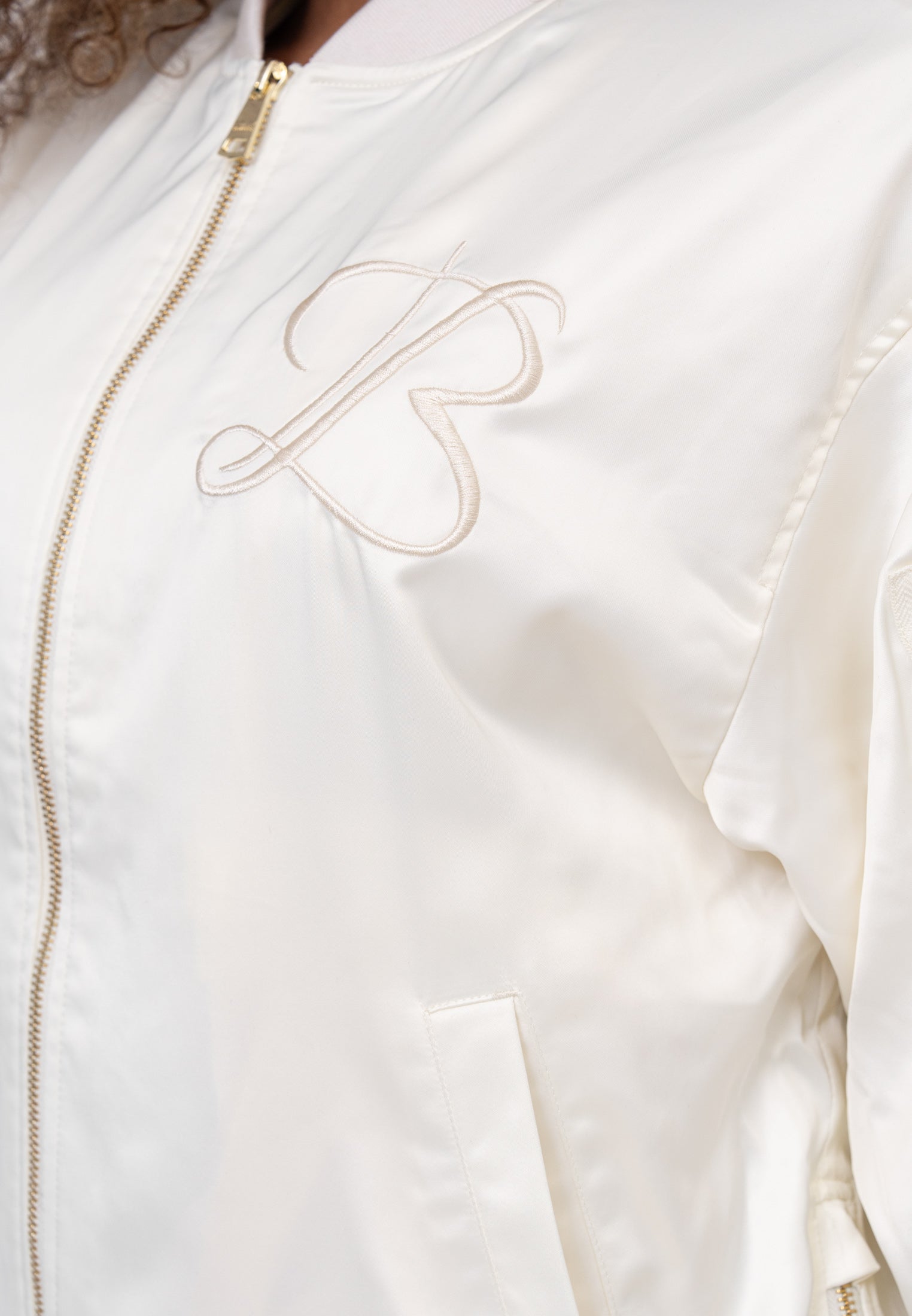 Giacca bomber Kansas W in crema Giubbotti Bombers Original