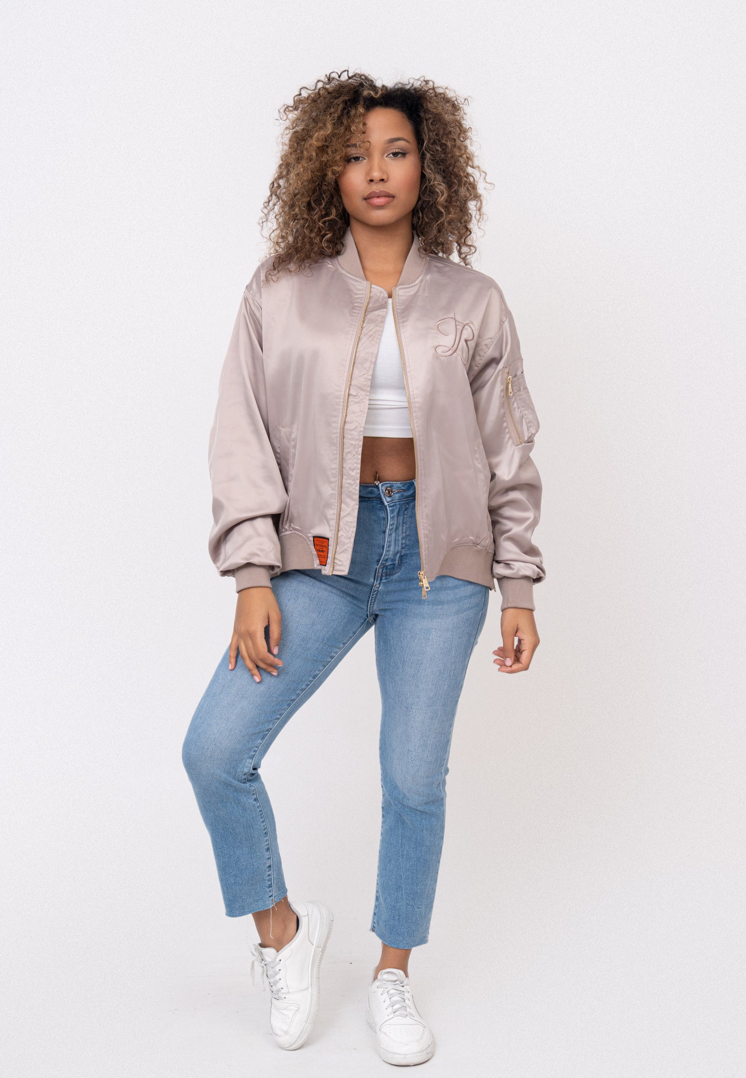 Giacca bomber Kansas W in taupe Giacche Bombers Original