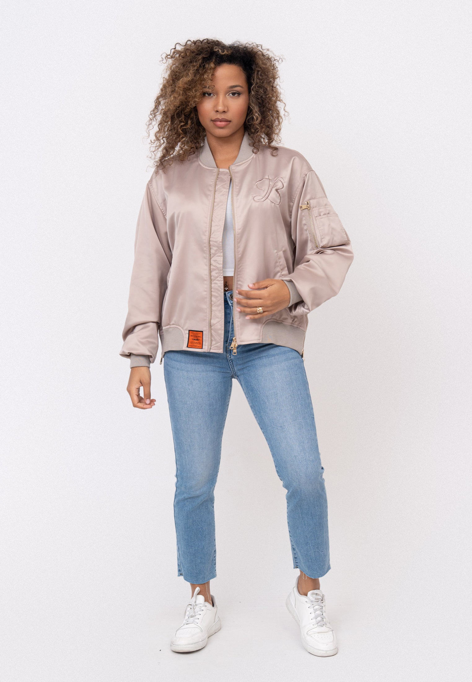 Giacca bomber Kansas W in taupe Giacche Bombers Original