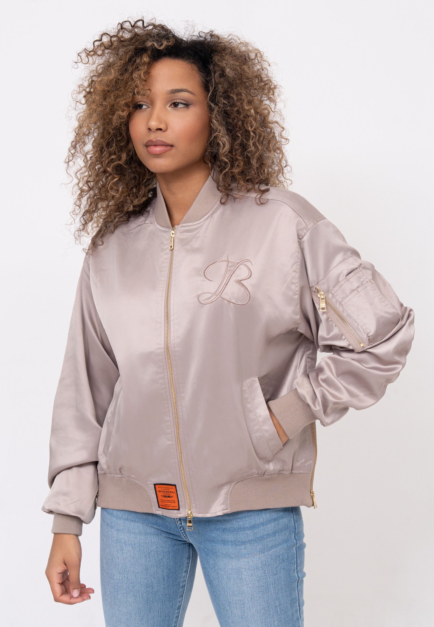 Giacca bomber Kansas W in taupe Giacche Bombers Original