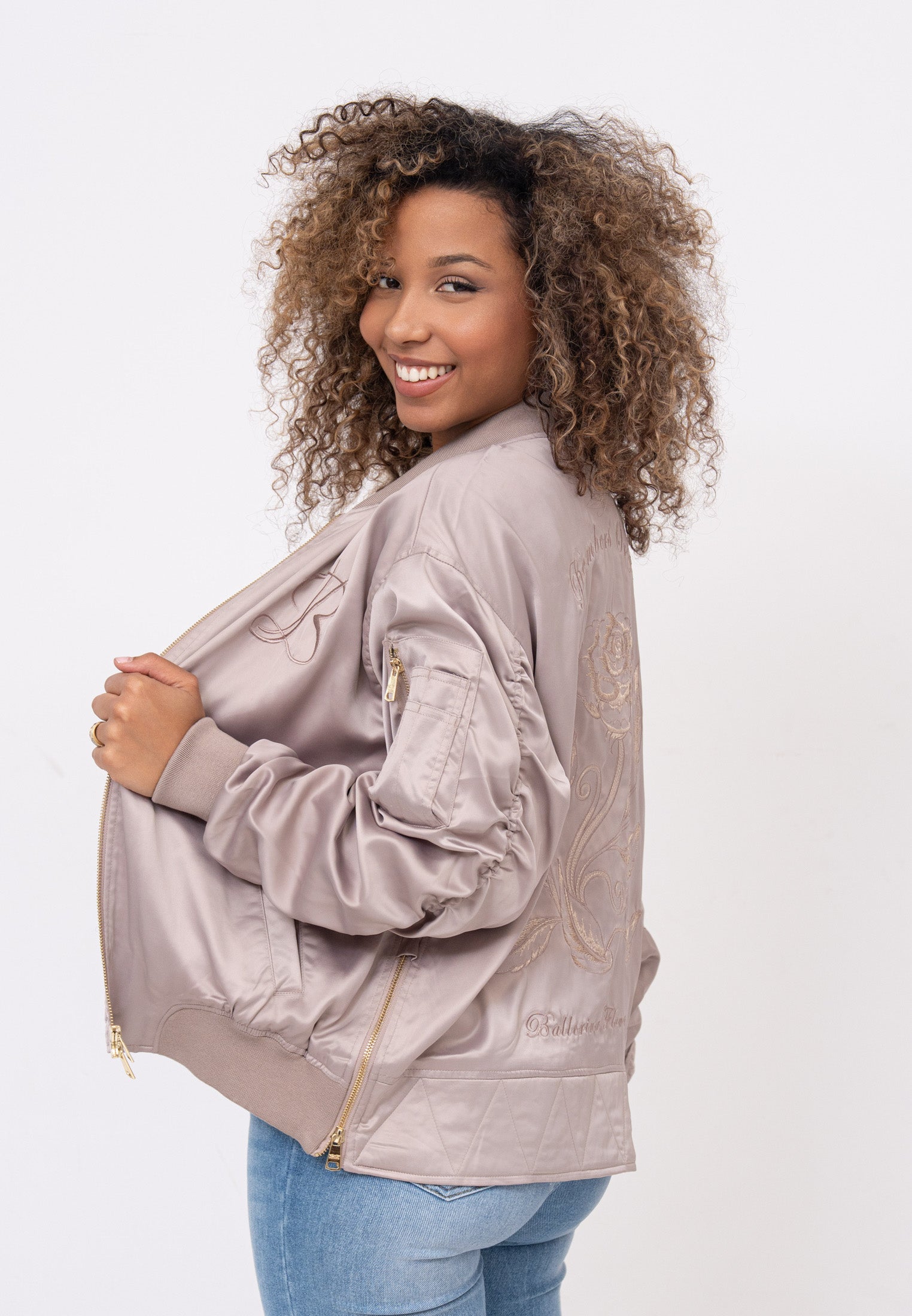 Giacca bomber Kansas W in taupe Giacche Bombers Original