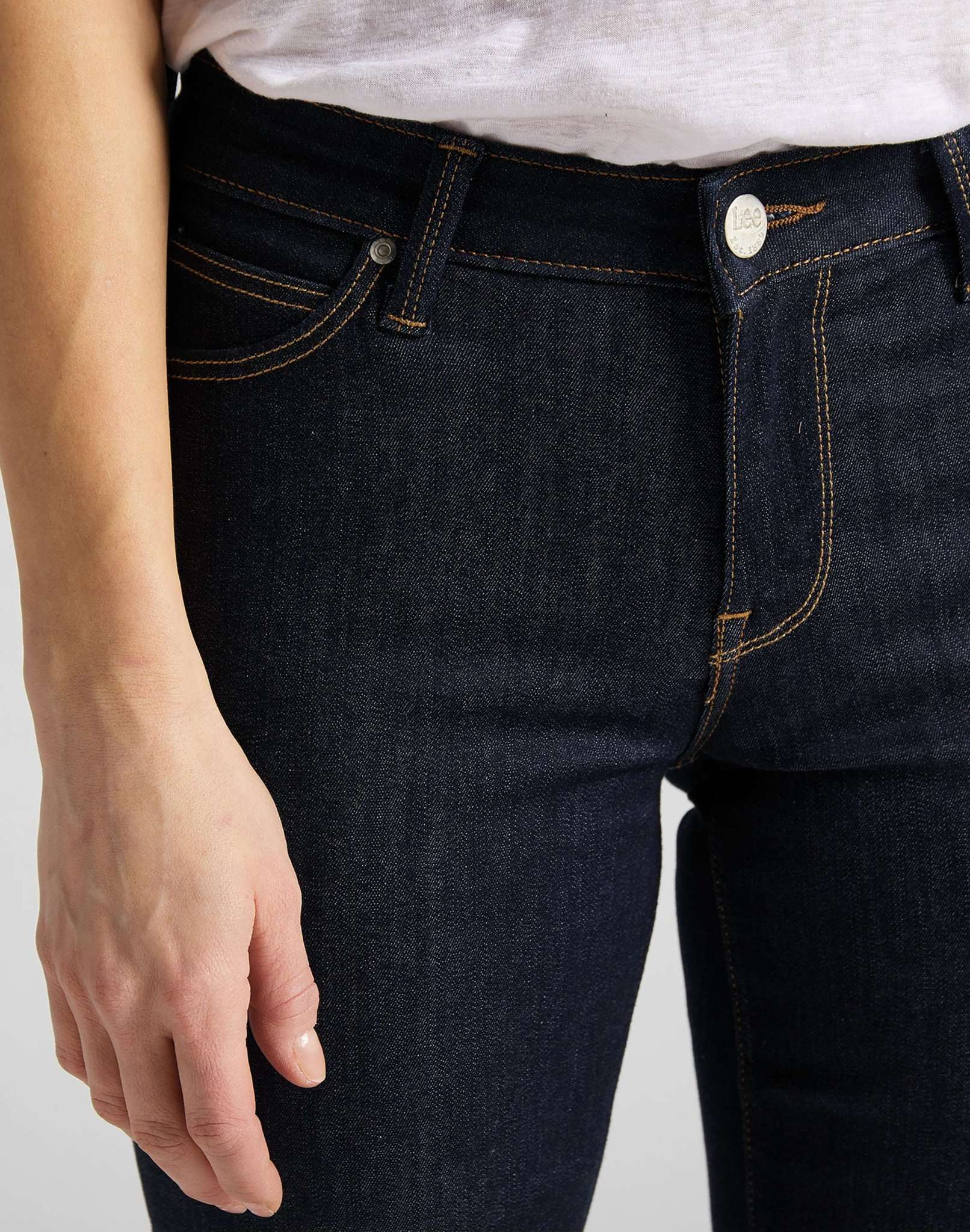 Jeans Marion Straight in Rinse Lee