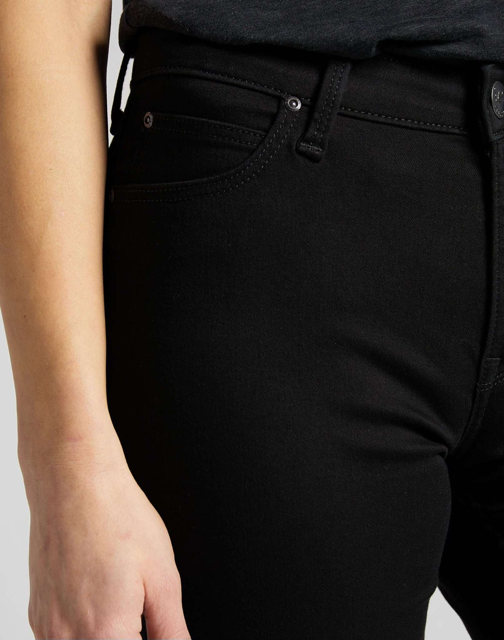 Jeans Marion Straight in Black Rinse Lee