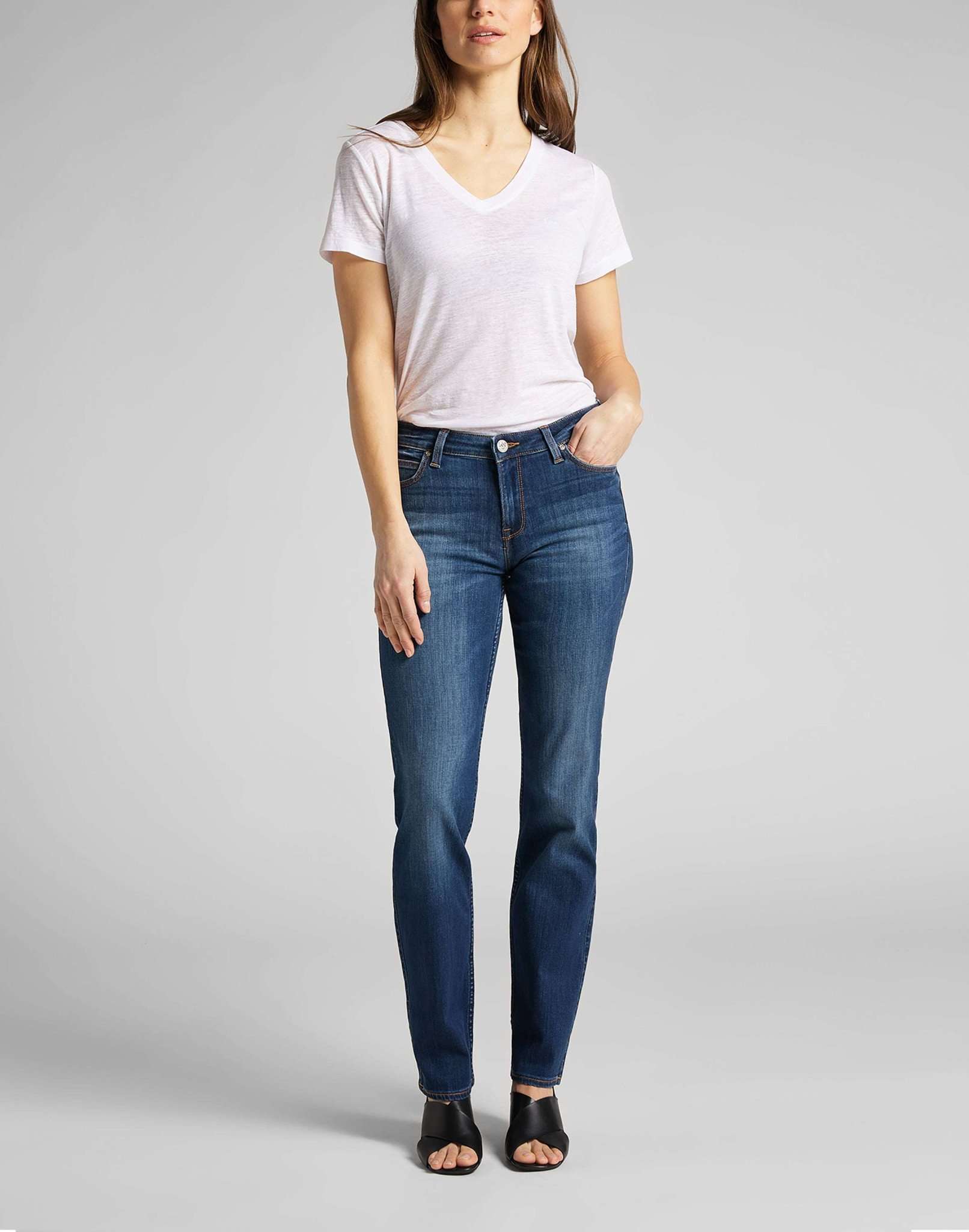 Jeans Marion Straight in Night Sky Lee